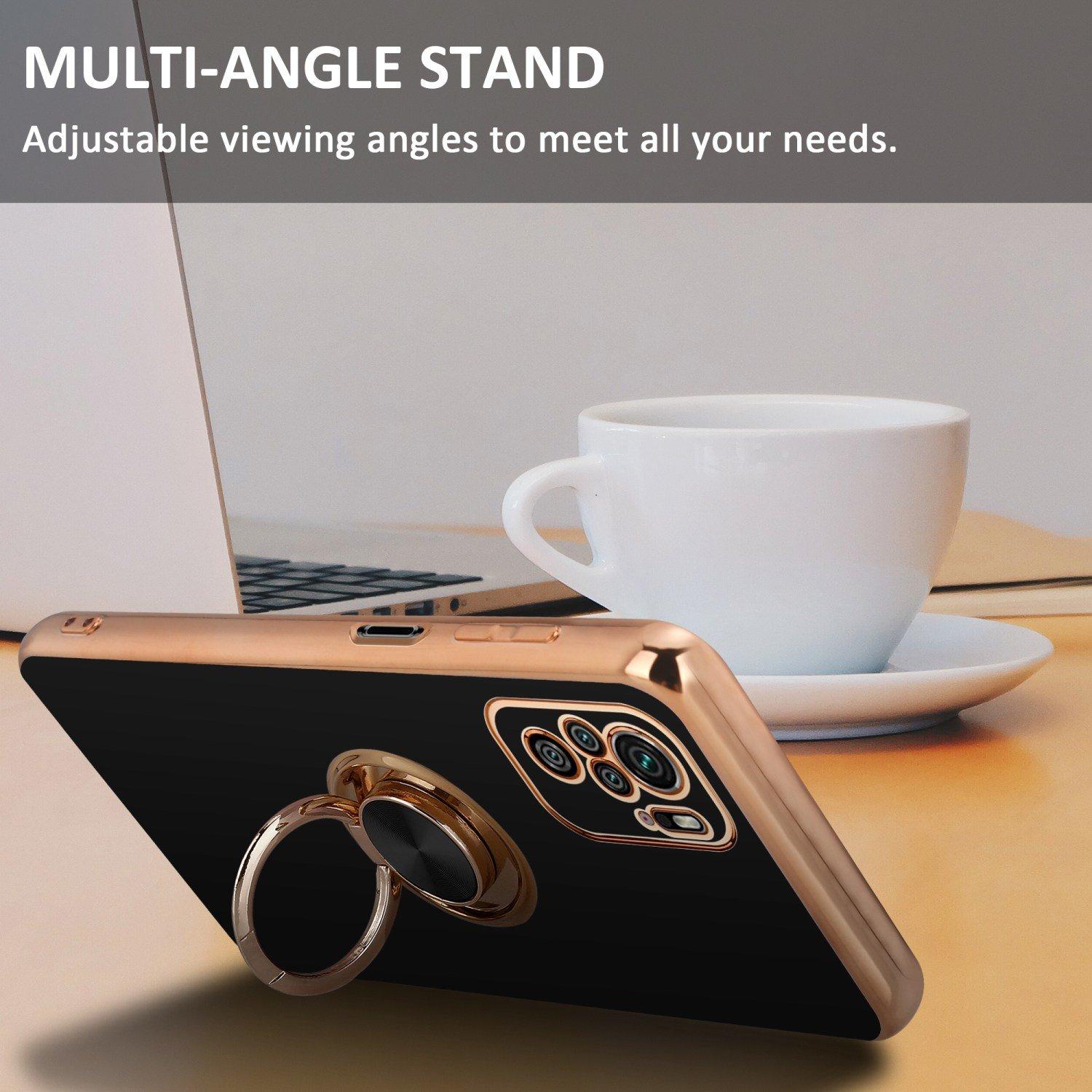 Cadorabo Hülle für Xiaomi RedMi NOTE 10 4G RedMi NOTE 11 4G mit Ring - Schutzhülle