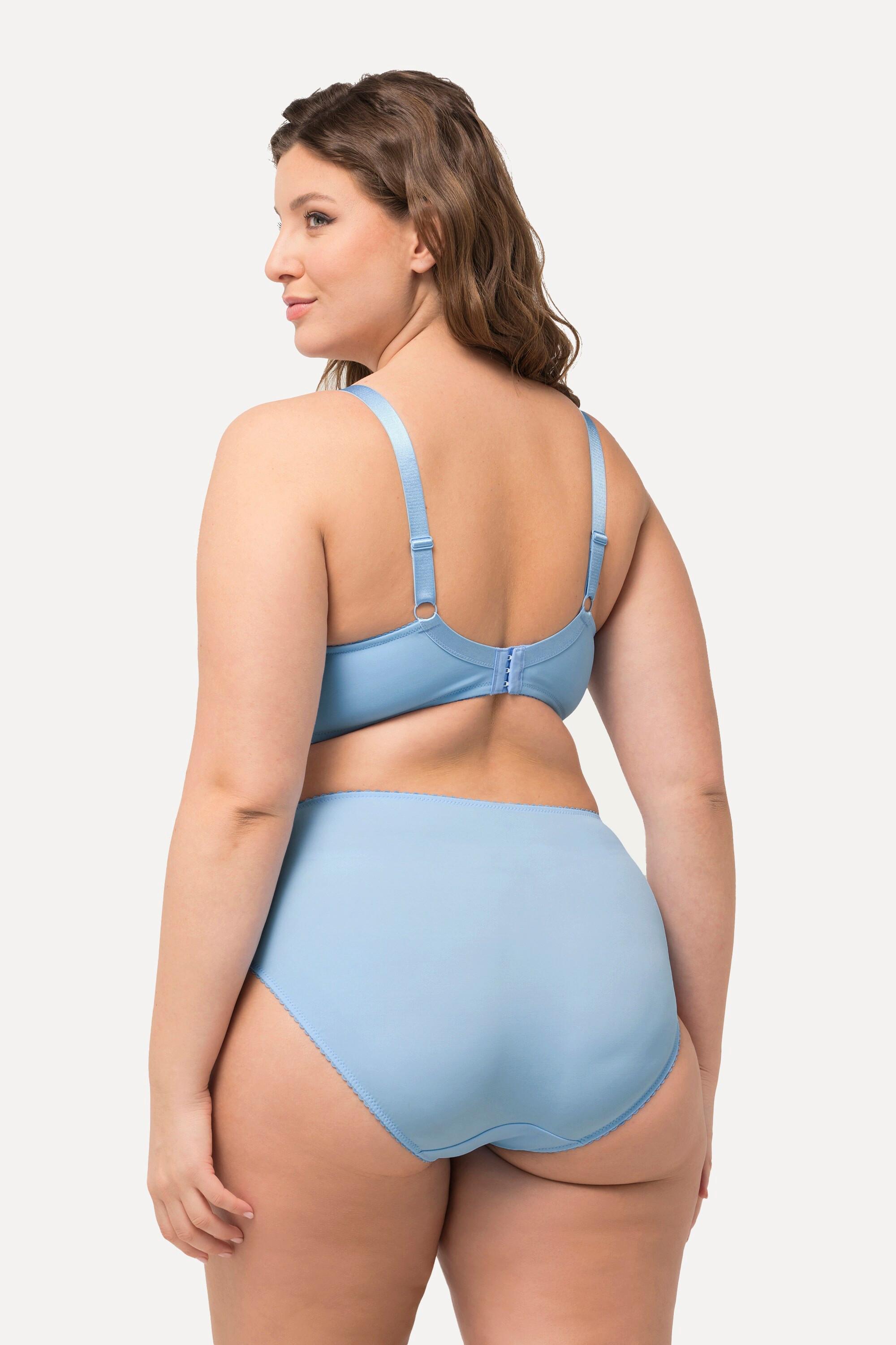 Ulla Popken Bügel-BH, Zierbänder, Spitze, Cup C - D