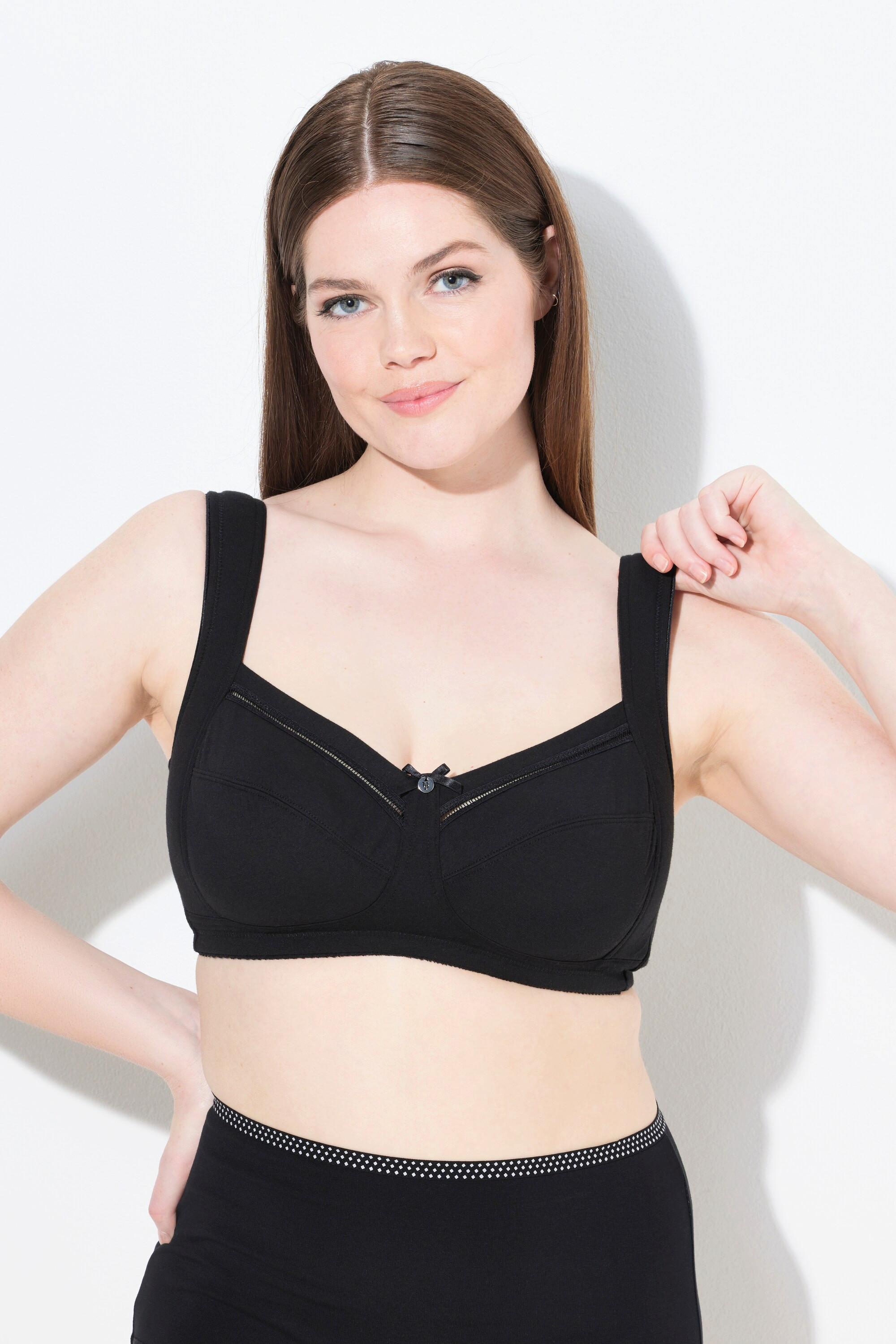 Ulla Popken Entlastungs-BH, bügellos, Spitze, Cup C-H