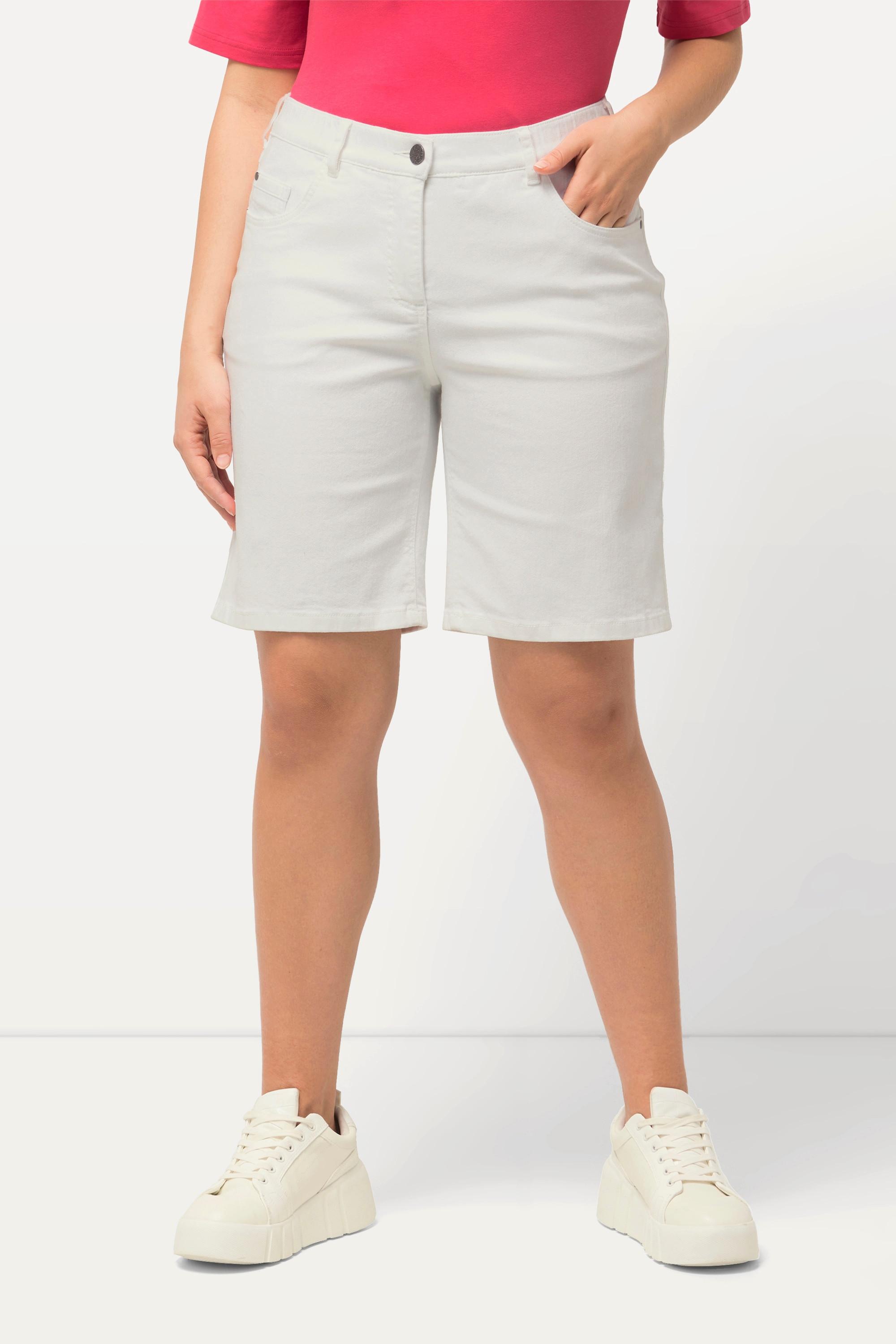 Ulla Popken Mandy 5-Pocket Komfortbund Jeansbermuda