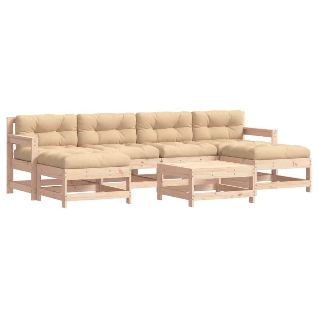 VidaXL Garten lounge set holz