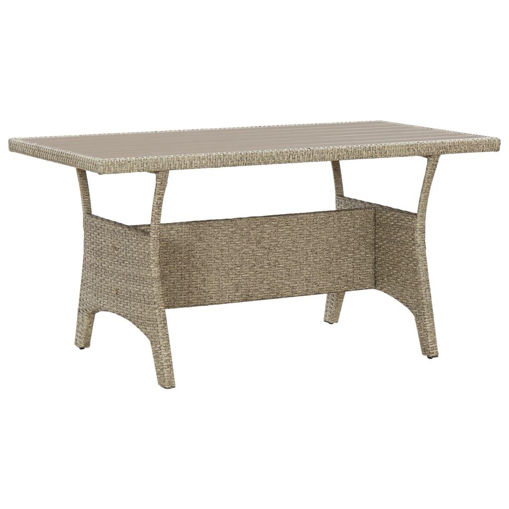 VidaXL Gartentisch poly-rattan