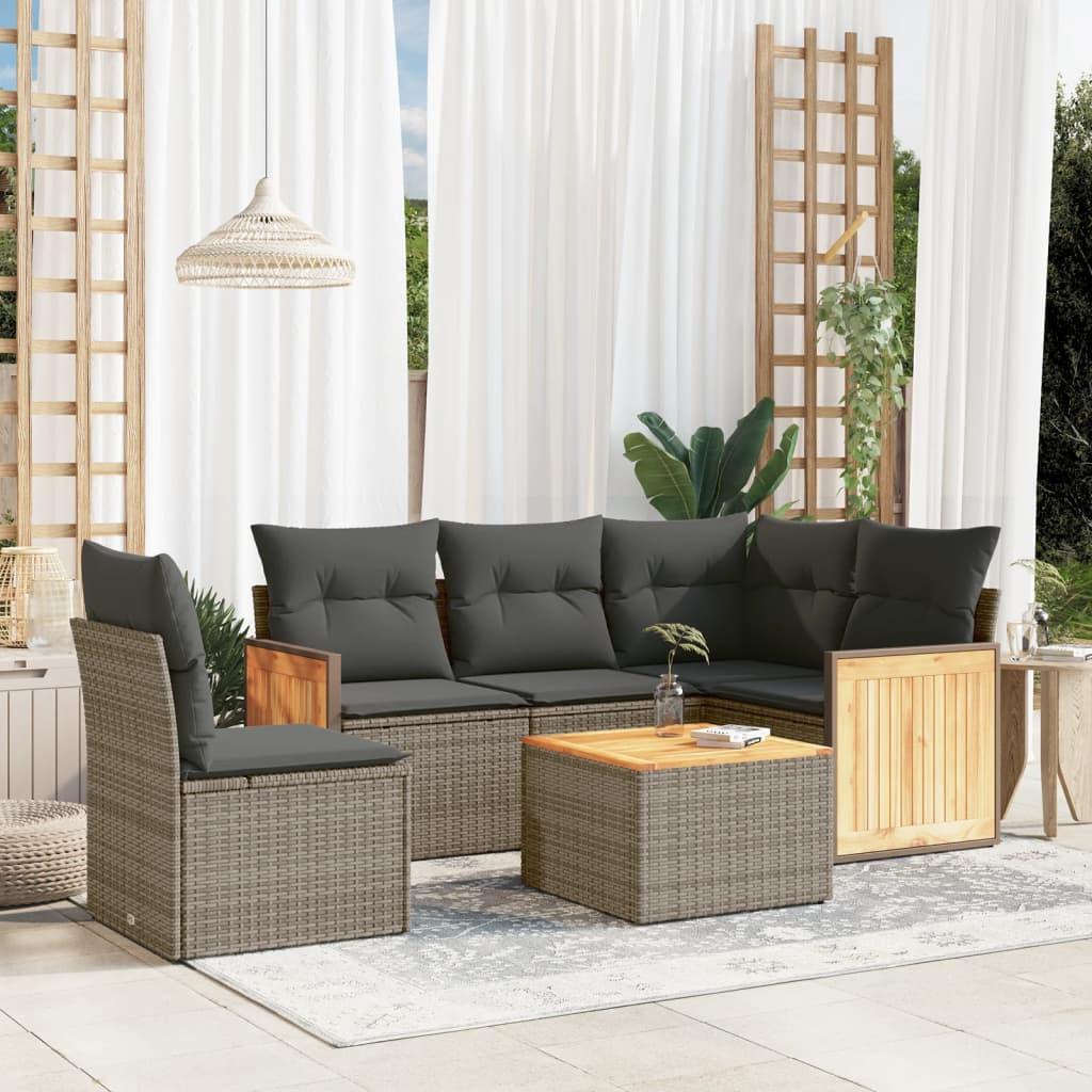 VidaXL Garten sofagarnitur poly-rattan