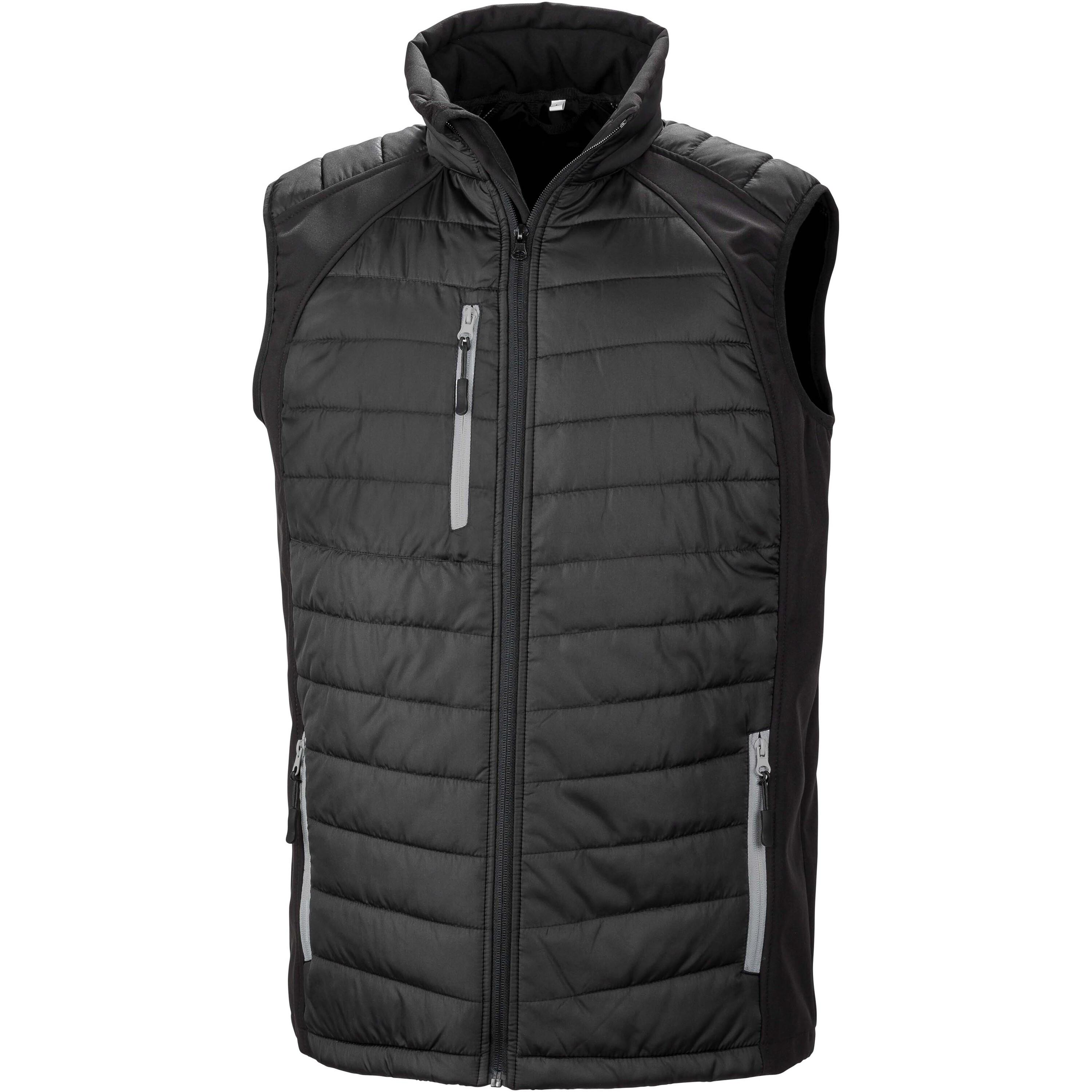 Result weste softshell rembourré black compass