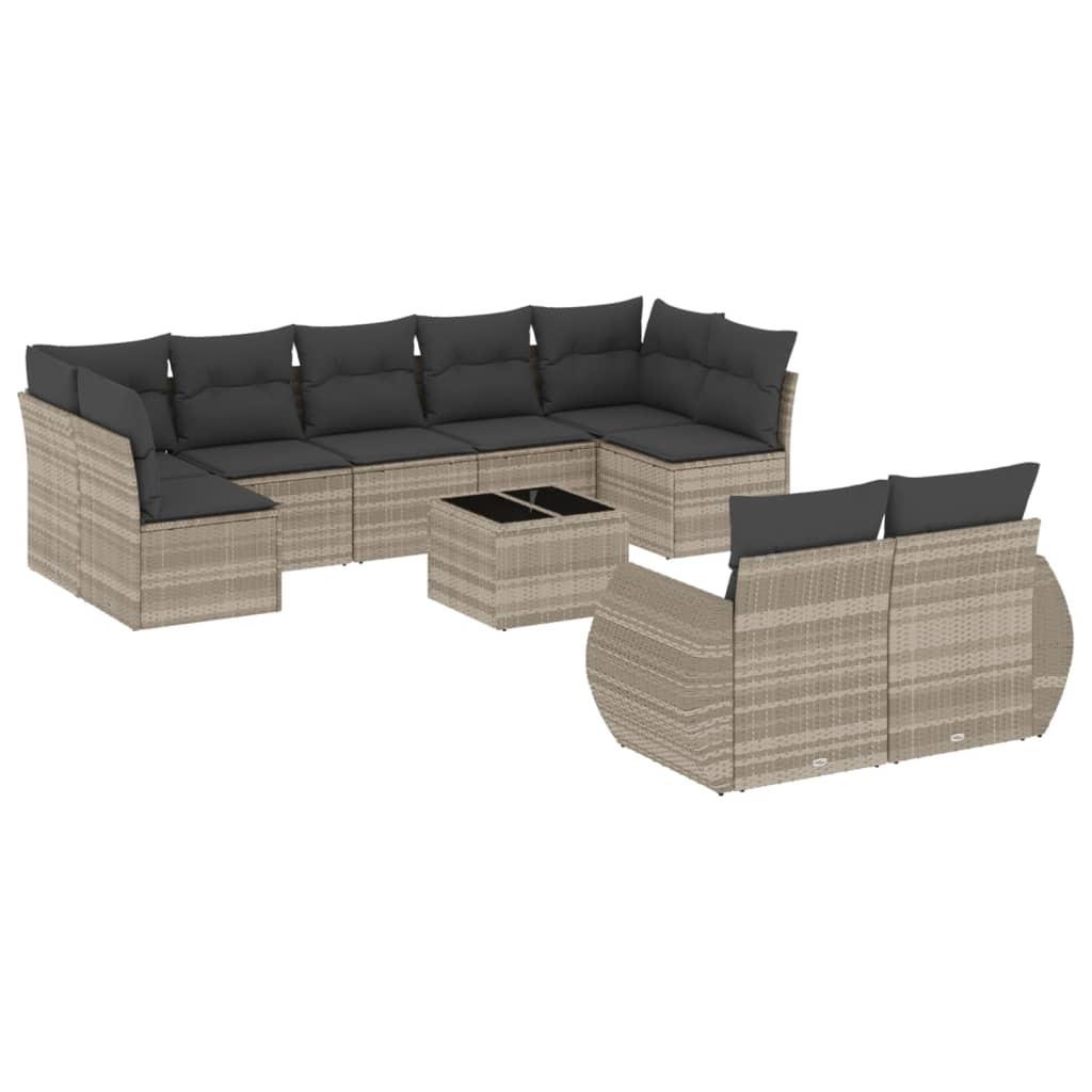 VidaXL Garten sofagarnitur poly-rattan