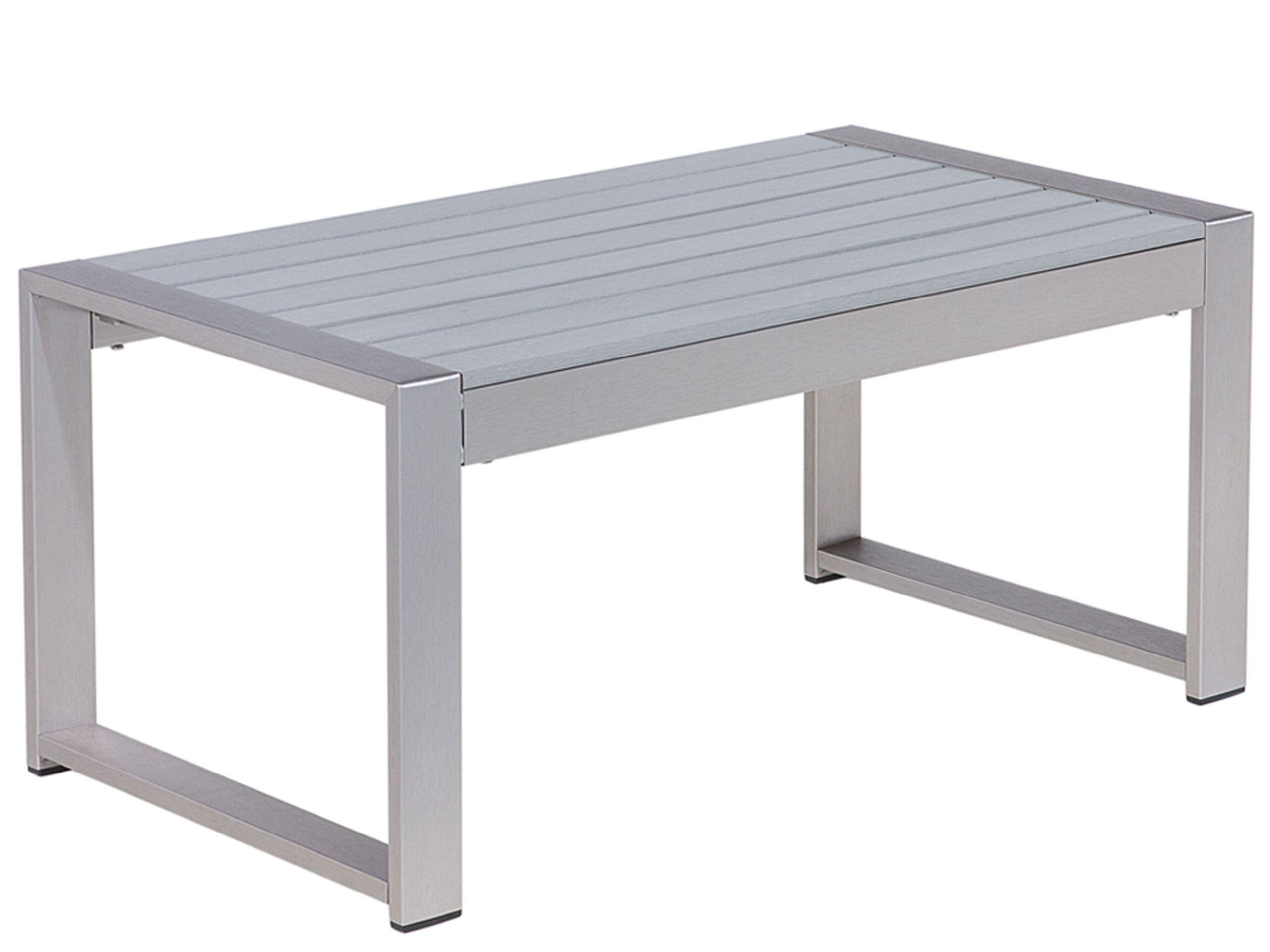 Beliani Outdoor Couchtisch aus Aluminium SALERNO