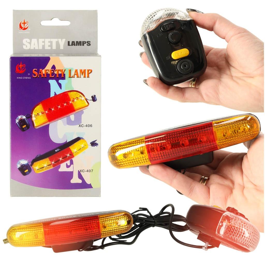 Pricenet Fahrradbeleuchtung mit Blinker - Set