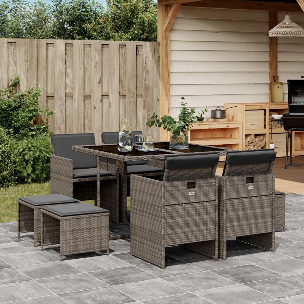 VidaXL Garten essgruppe poly-rattan
