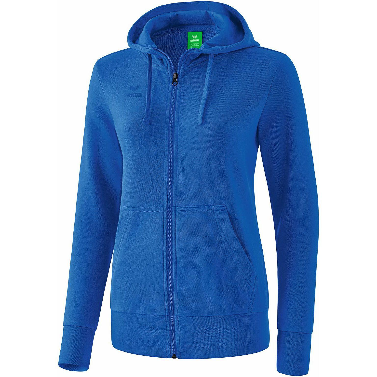 Erima damen-kapuzenpulli mit reißverschluss basic