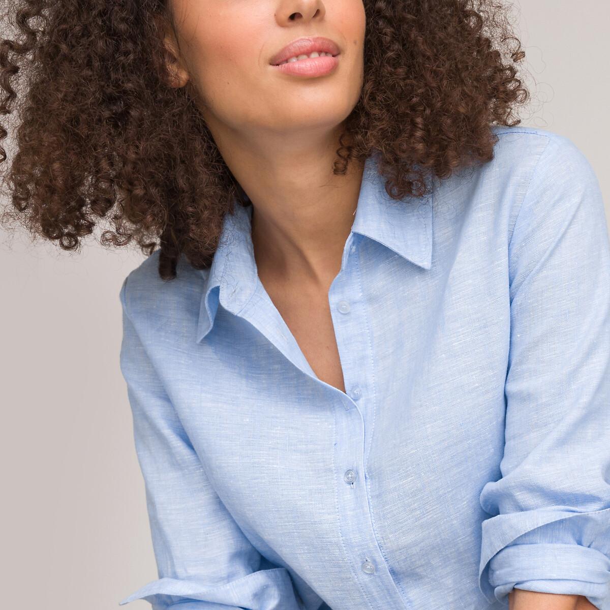 La Redoute Collections Langärmelige Regular Fit Bluse