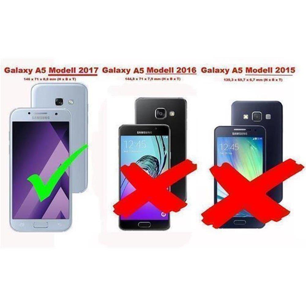 Cadorabo Hülle für Samsung Galaxy A5 2017 aus strukturiertem Kunstleder