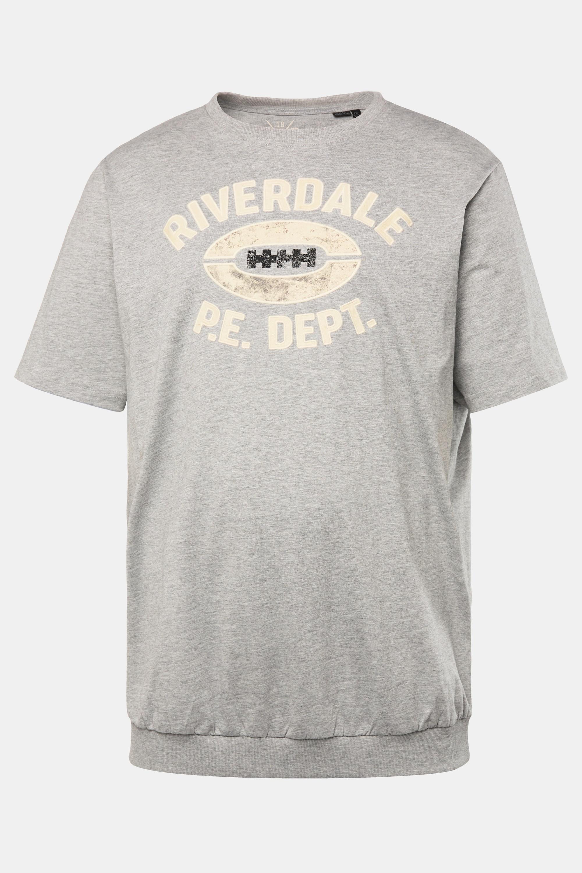 JP1880 Bauchfit Halbarm T-Shirt mit Badges