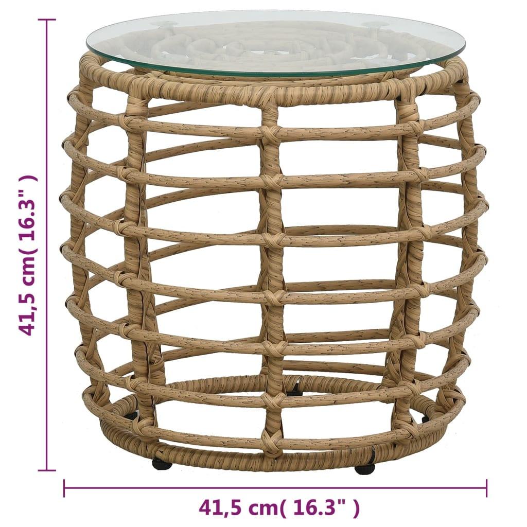 VidaXL Bistro-set poly-rattan