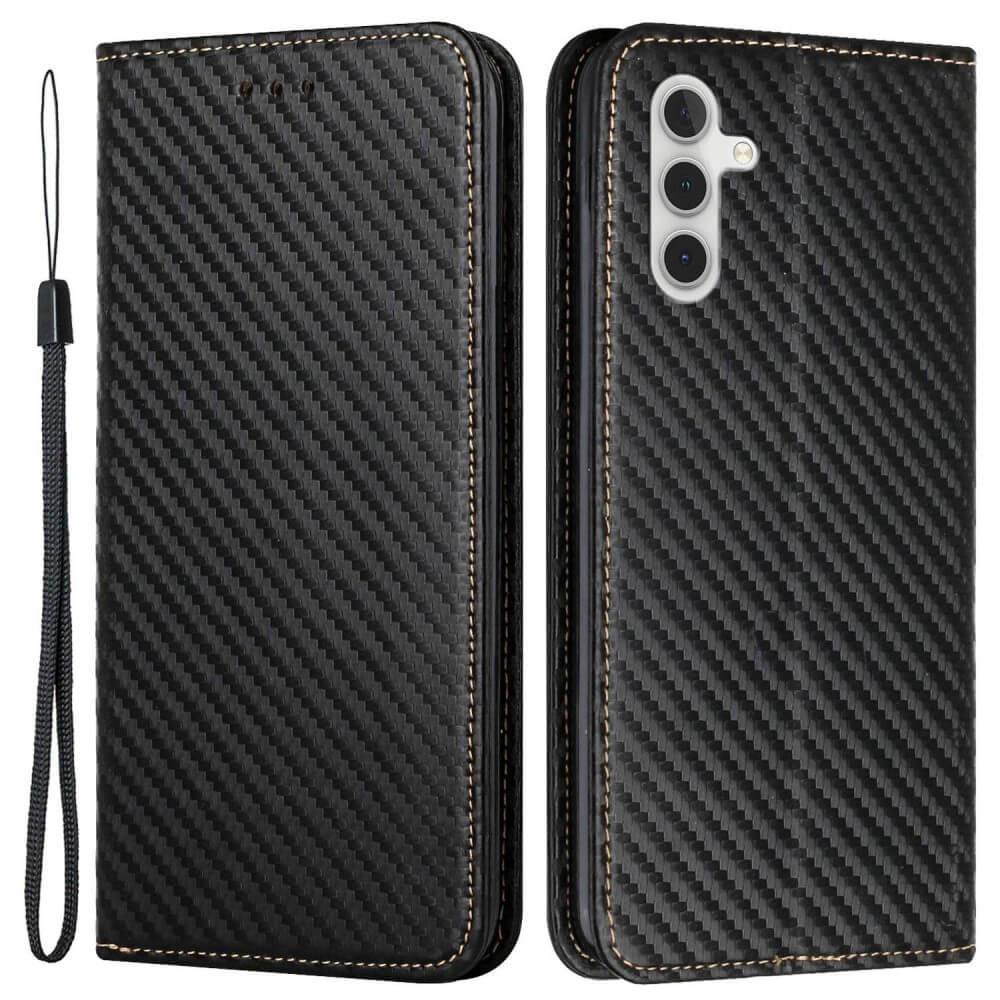 Cover-Discount Galaxy S24 - Carbon Look Flip Case