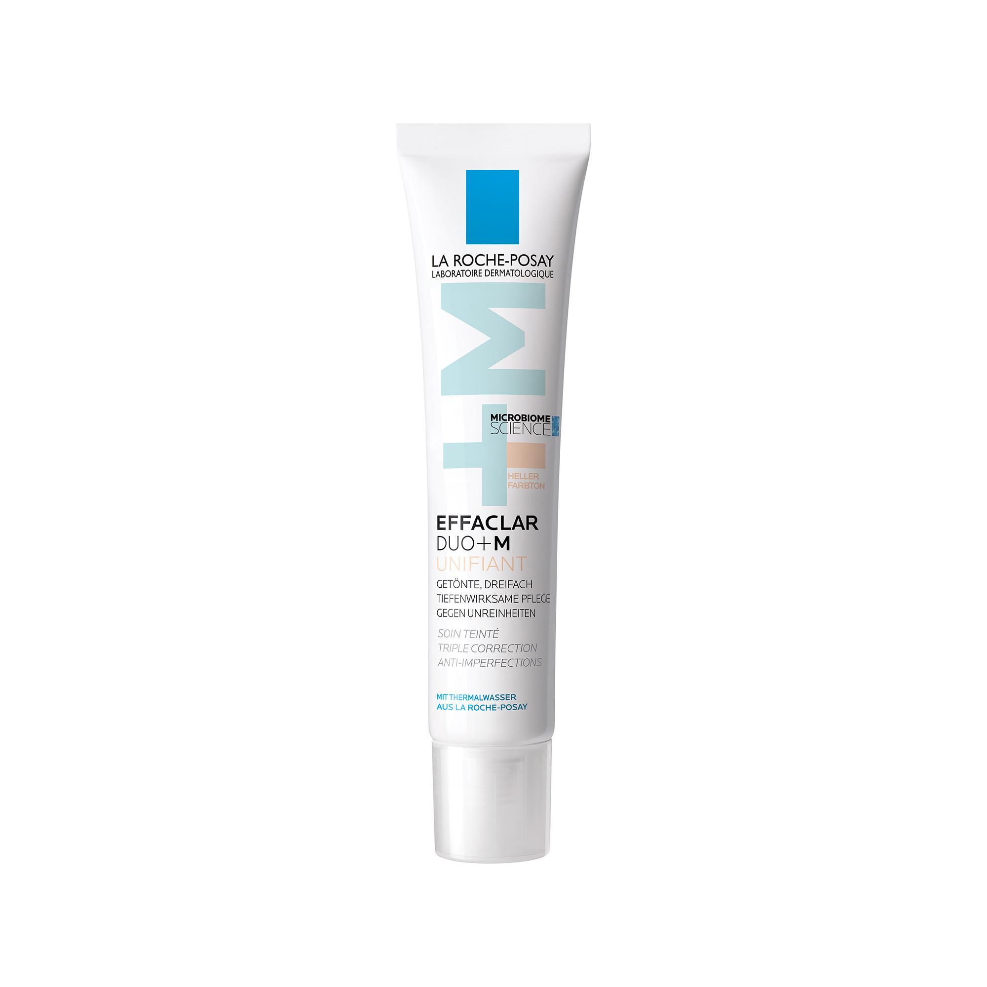 LA ROCHE POSAY Effaclar Duo+M Unifiant Dreifach tiefenwirksame getönte Gesichtspflege für zu Akne neigende Haut
