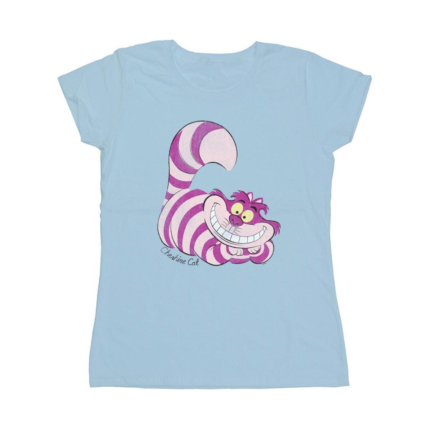 Alice in Wonderland Cheshire Cat Grafik Print T-Shirt