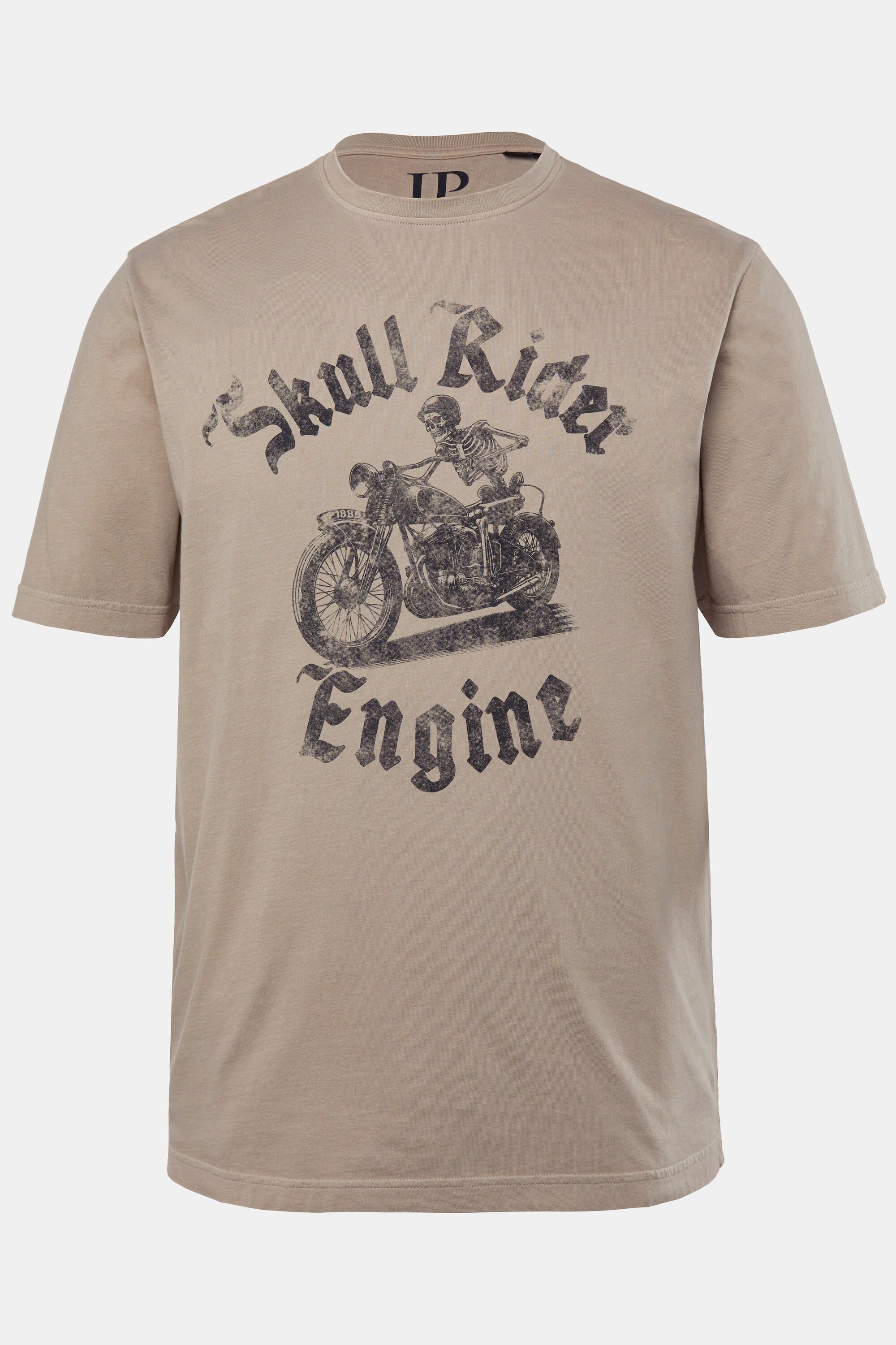 JP1880 T-Shirt Halbarm Brustprint Vintage Look