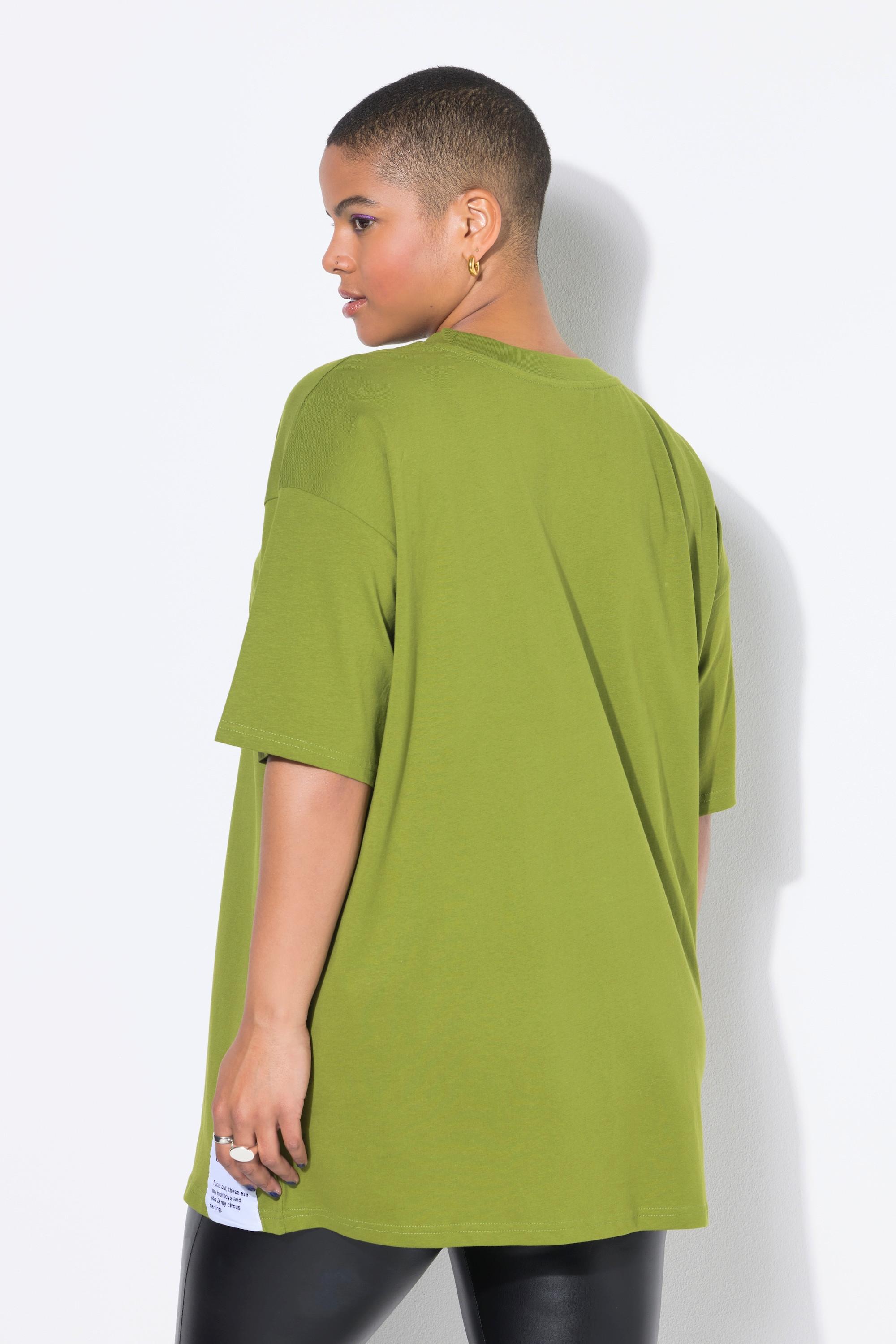 Studio Untold Oversized Halbarm T-Shirt mit Saumpatch