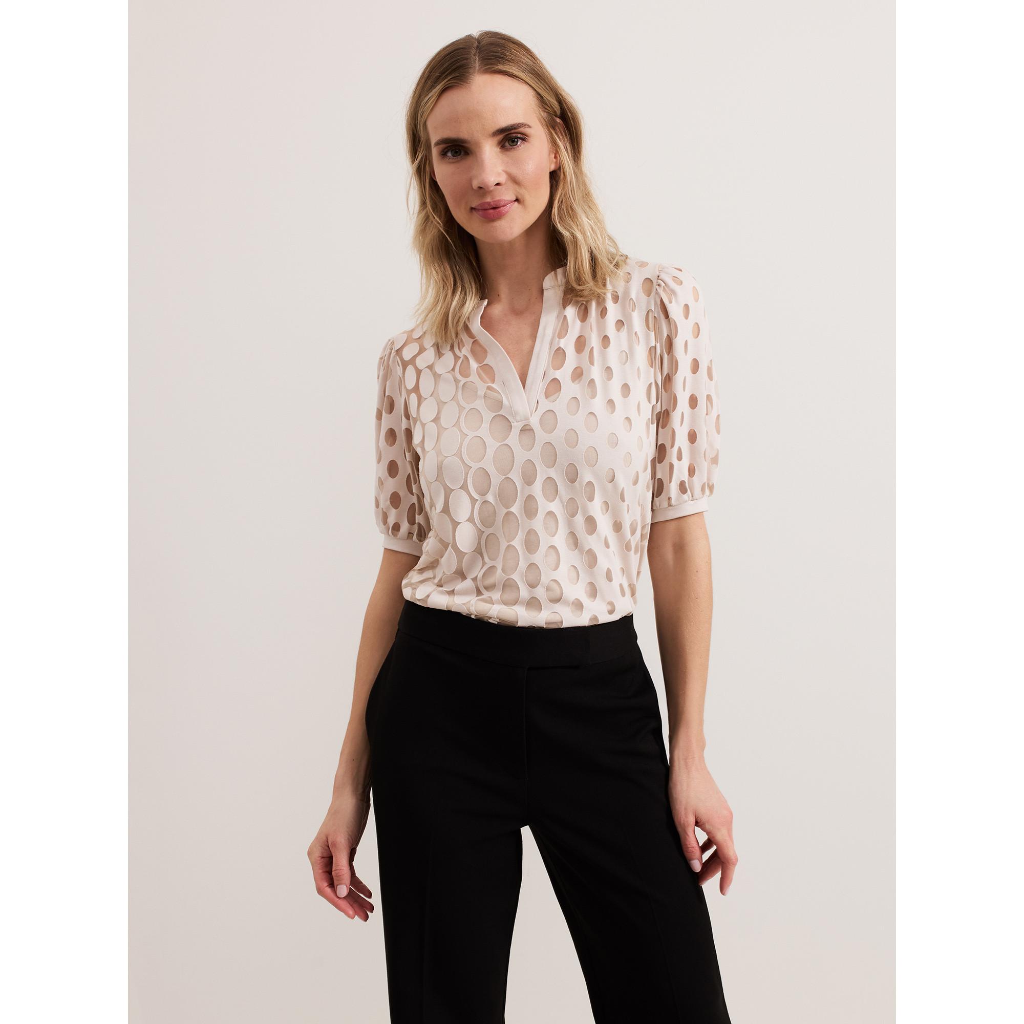 Phase Eight Cleo Geometrisches Kurzarm Top