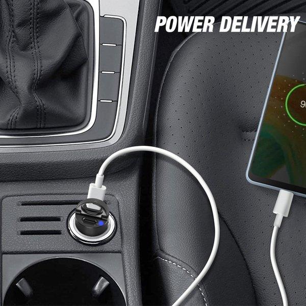 SWISSTEN 30W 2x USB-C Autoladegerät Swissten