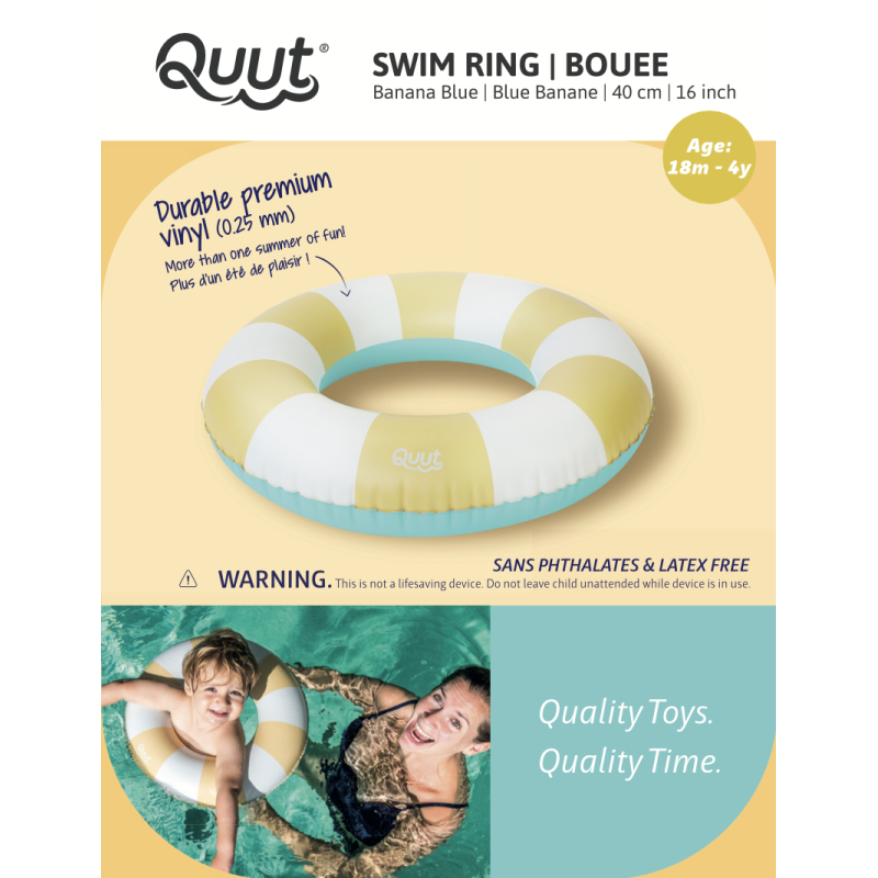 Quut Swim rings, Small Banana blue (40cm)