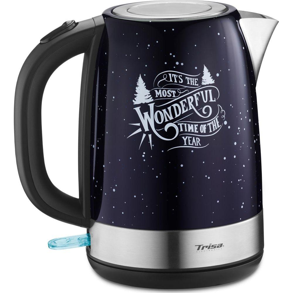 Trisa Wasserkocher X-Mas Nights 1.7 l, Dunkelblau