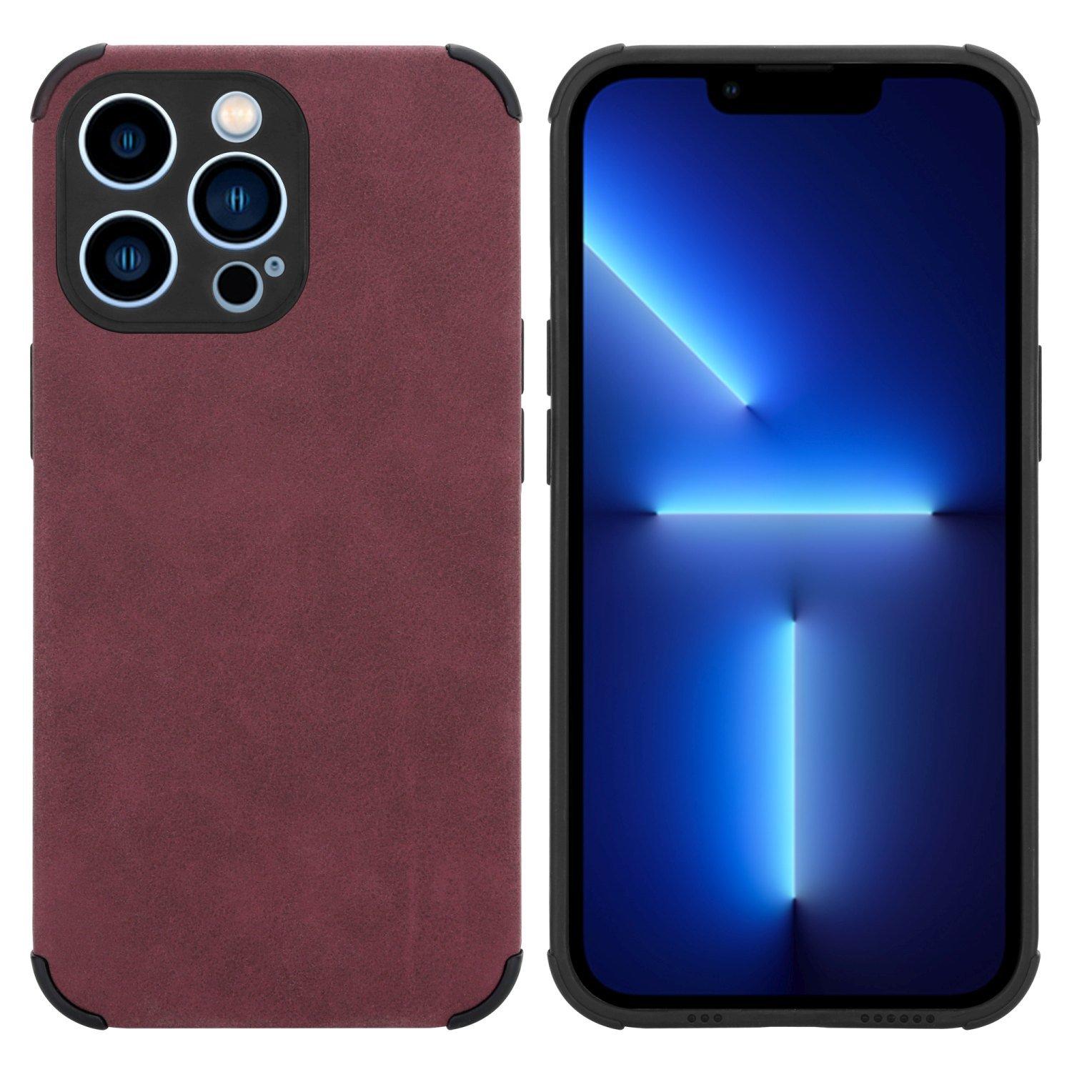 Cadorabo Hülle für Apple iPhone 13 PRO mit Kunst-Wildleder Rückseite