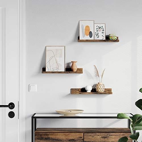 Pricenet Rustikalee schwebende Wandregale im 3er-Set, einfache Installation