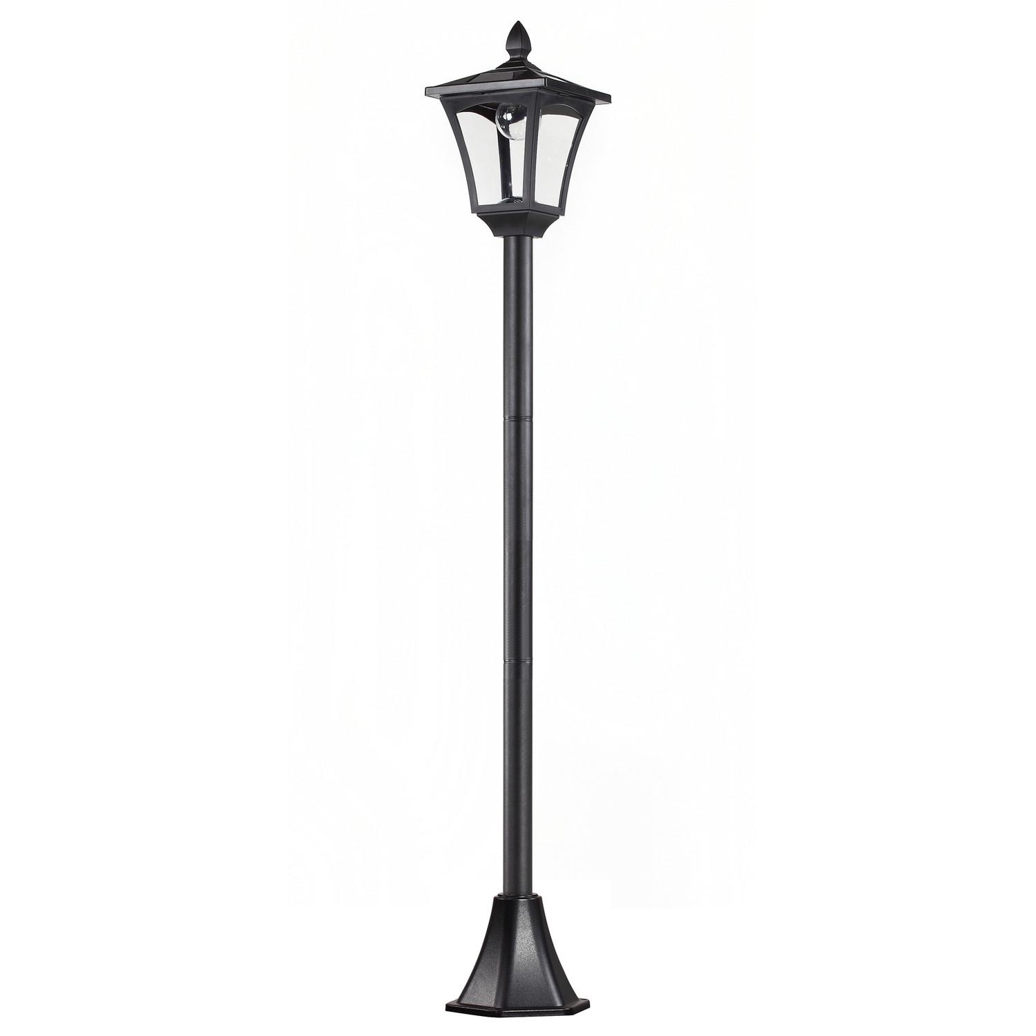 Northio Solar Gartenlaterne Laterne Wegleuchte Mit Led 40 Lumen Schwarz 18 X 18 X 160Cm