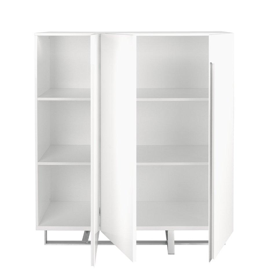 ANGEL CERDA Weißes Sideboard mit Stahlbeinen