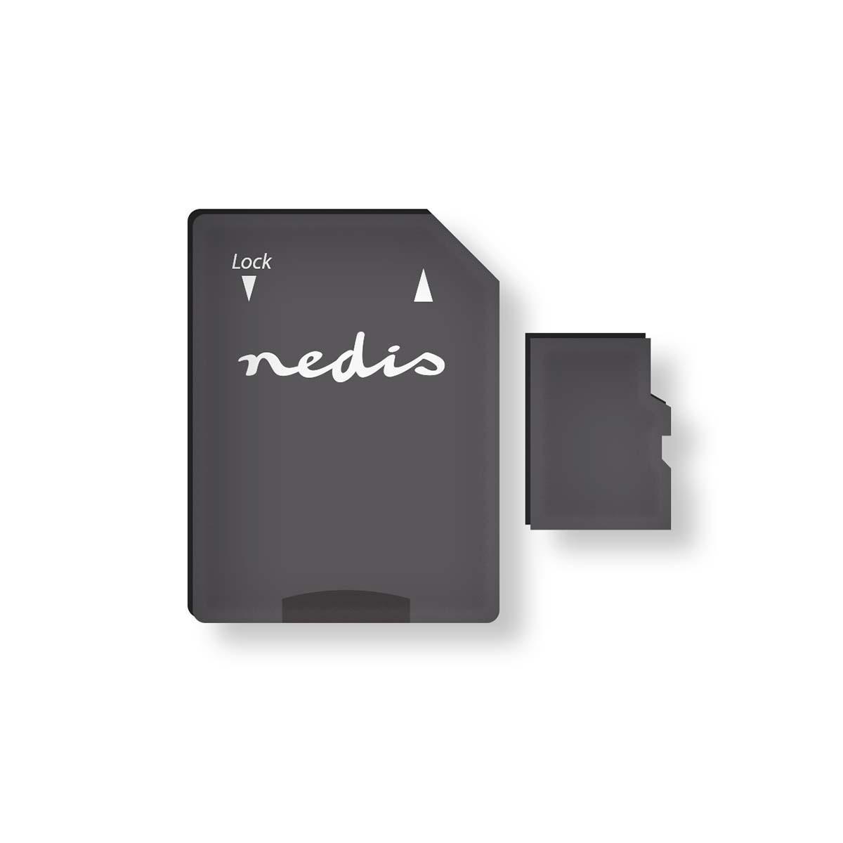 Nedis Speicherkarte | microSDXC | 128 GB | Schreibgeschwindigkeit: 90 MB/s | Lesegeschwindigkeit: 45 MB/s | UHS-I | Inklusive SD-Adapter