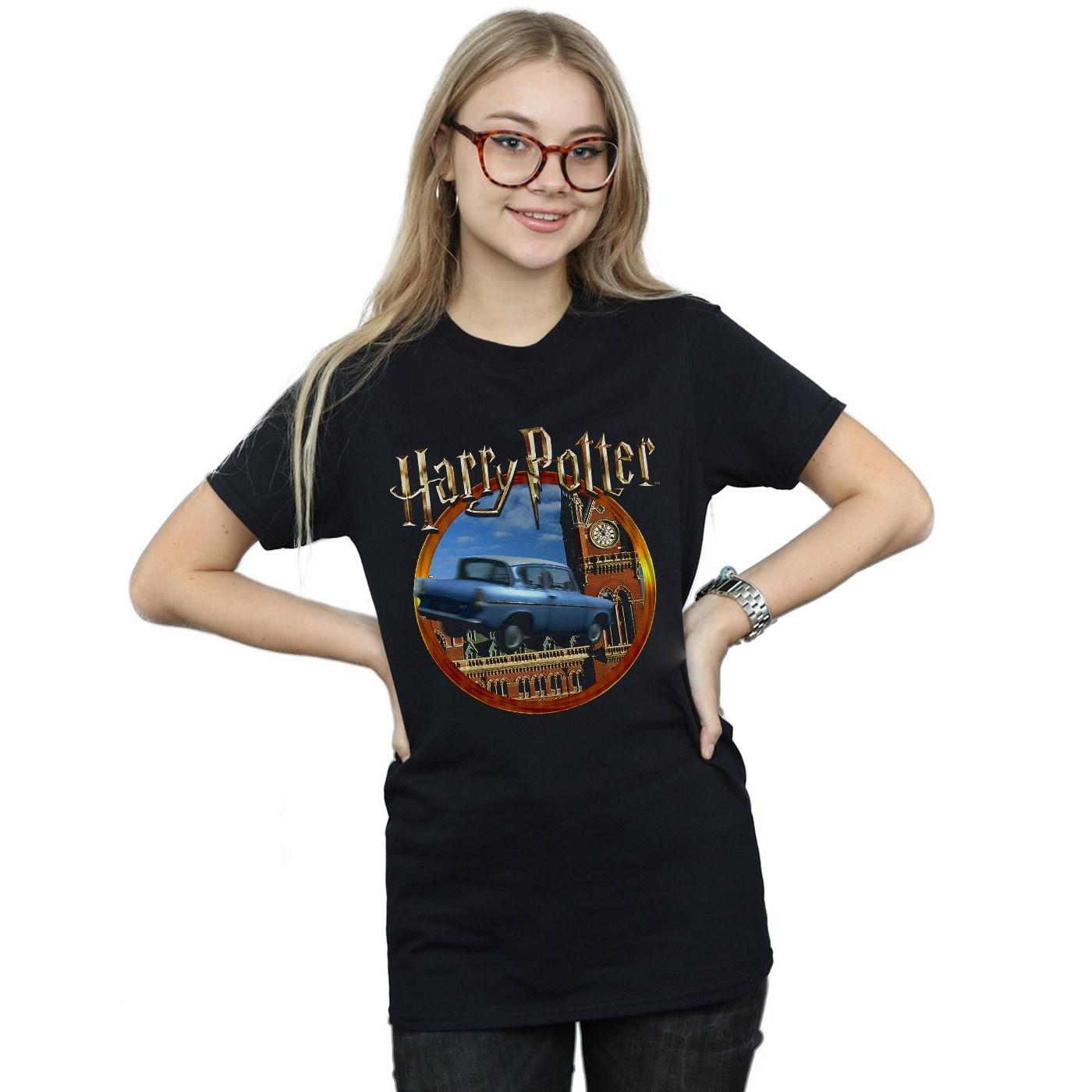 Harry Potter Fliegendes Auto Boyfriend Fit T-Shirt