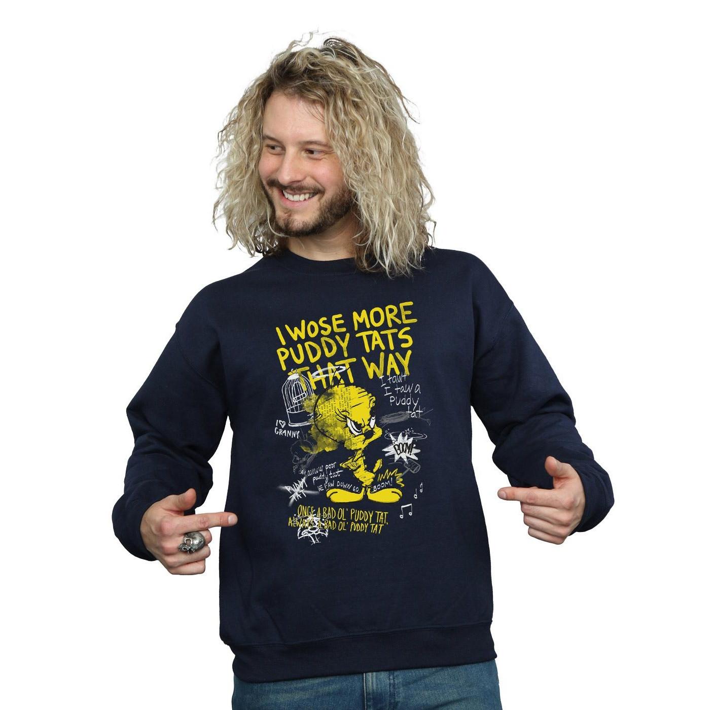 LOONEY TUNES Tweety Pie More Puddy Tats Sweatshirt