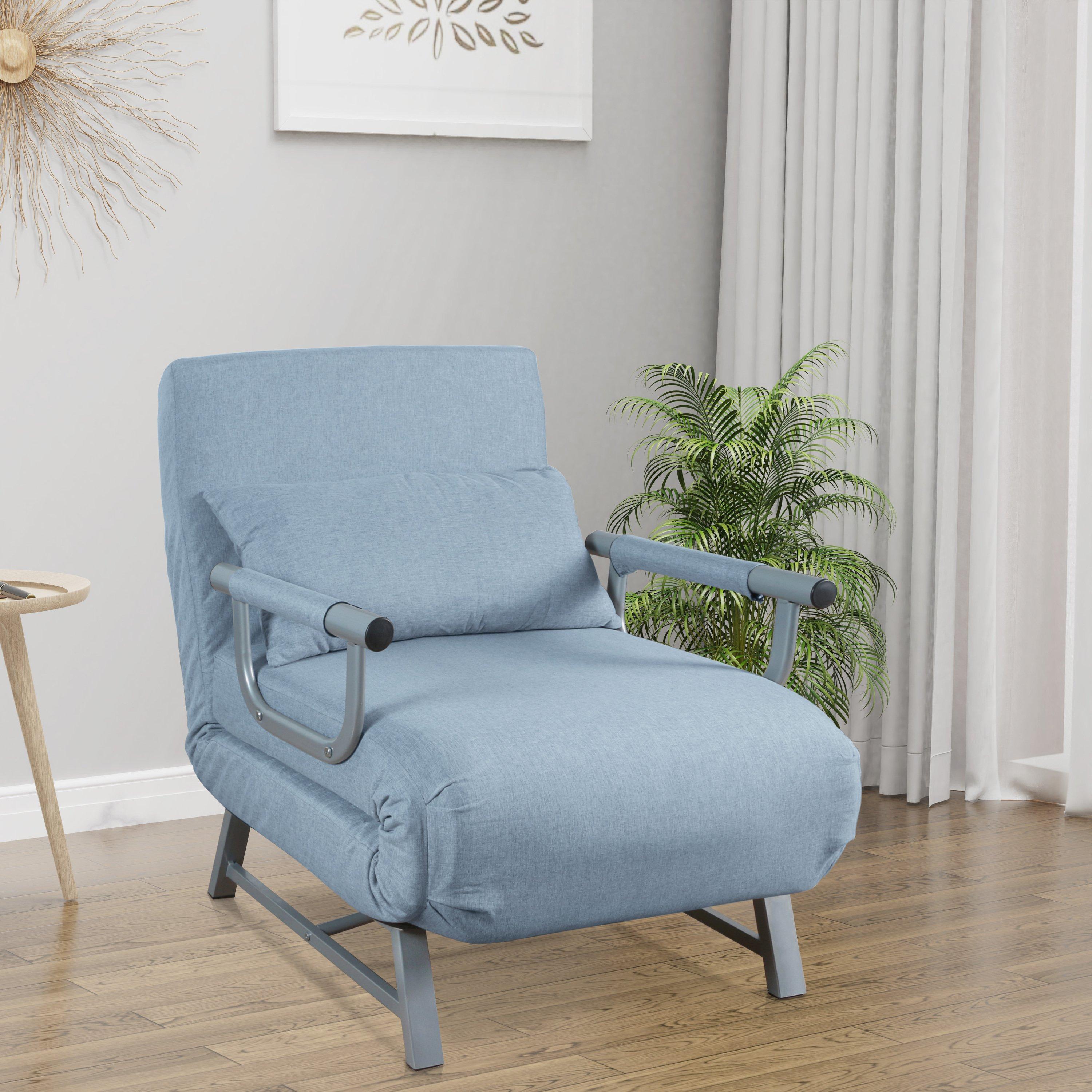 VCM Schlafsessel | Polyester-Stoff | Maße ca. ca. H. 95 x B. 64 x T. 78 cm | Sessel mit Schlaffunktion | Schlafsessel - Kolino