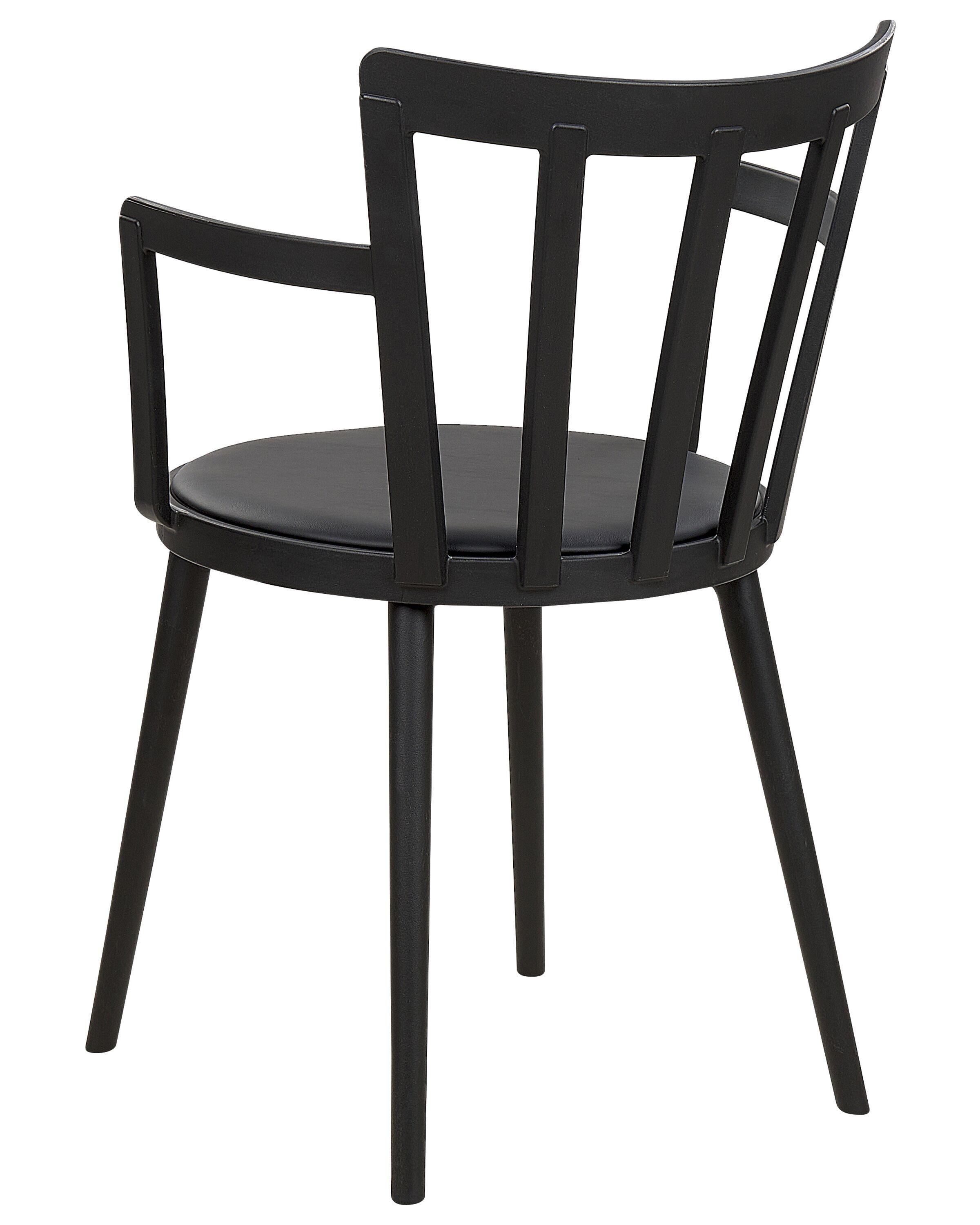 Beliani Esszimmerstuhl 4er Set aus Kunststoff Modern MORILL