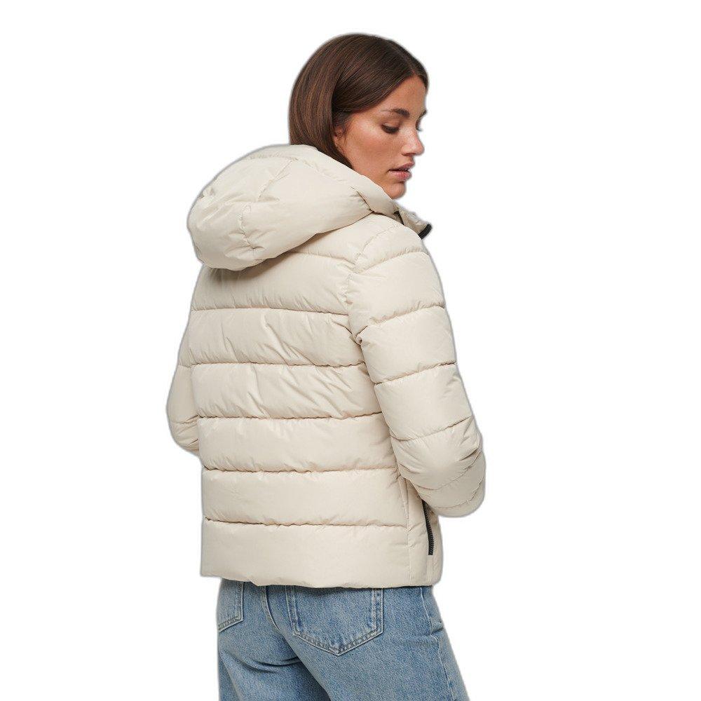 Superdry daunenjacke mit kapuze, damen uperdry pirit port