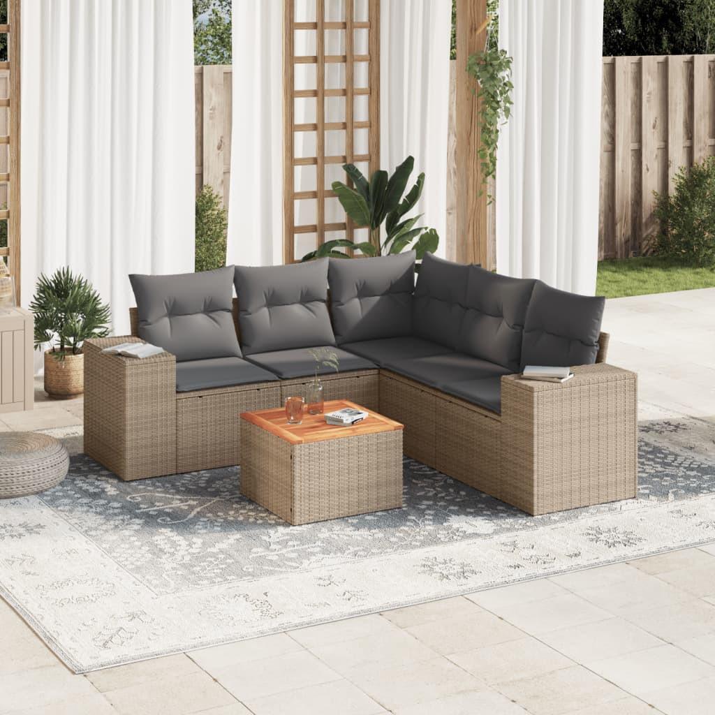 VidaXL Garten sofagarnitur poly-rattan
