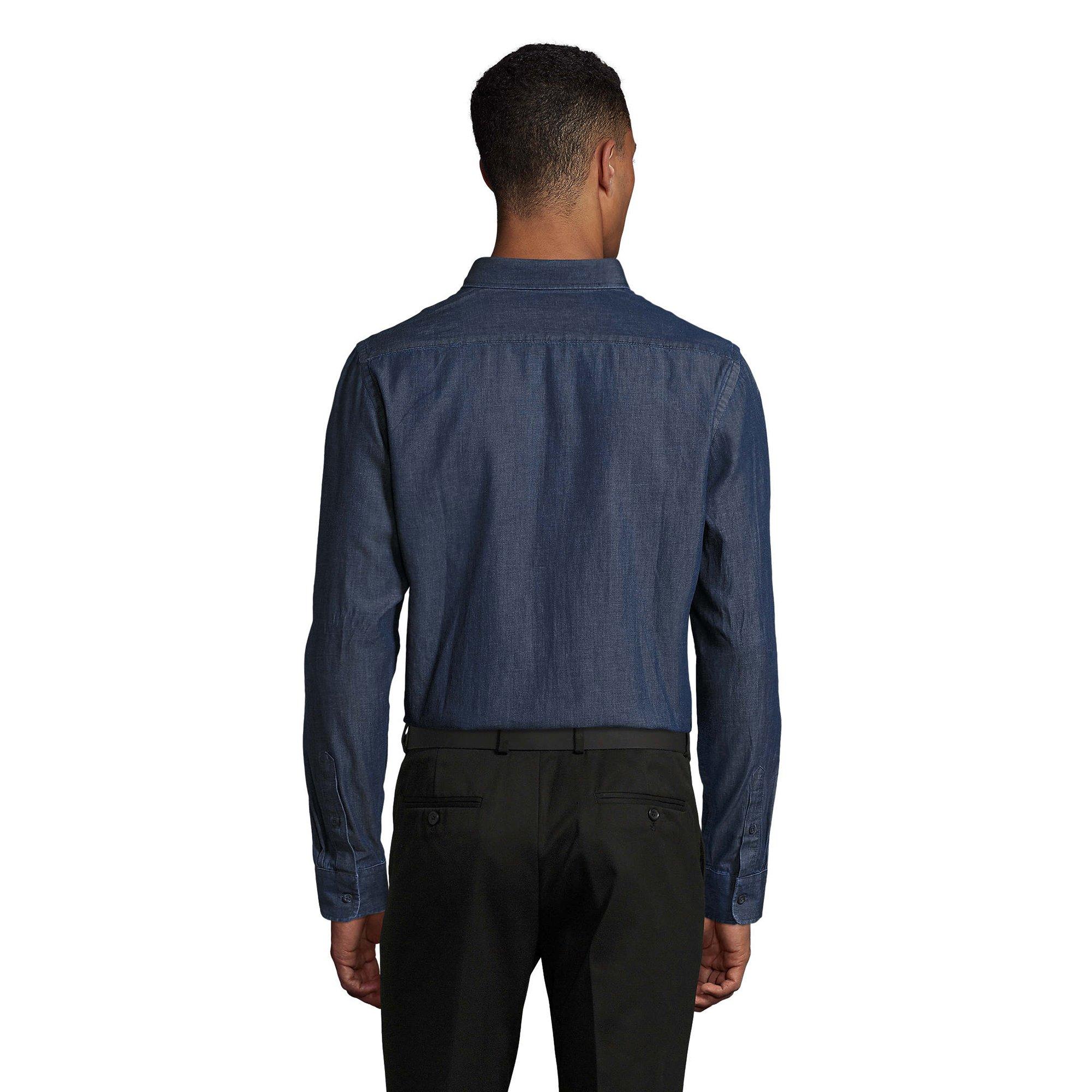 SOLS Barry Langarm Denim Hemd