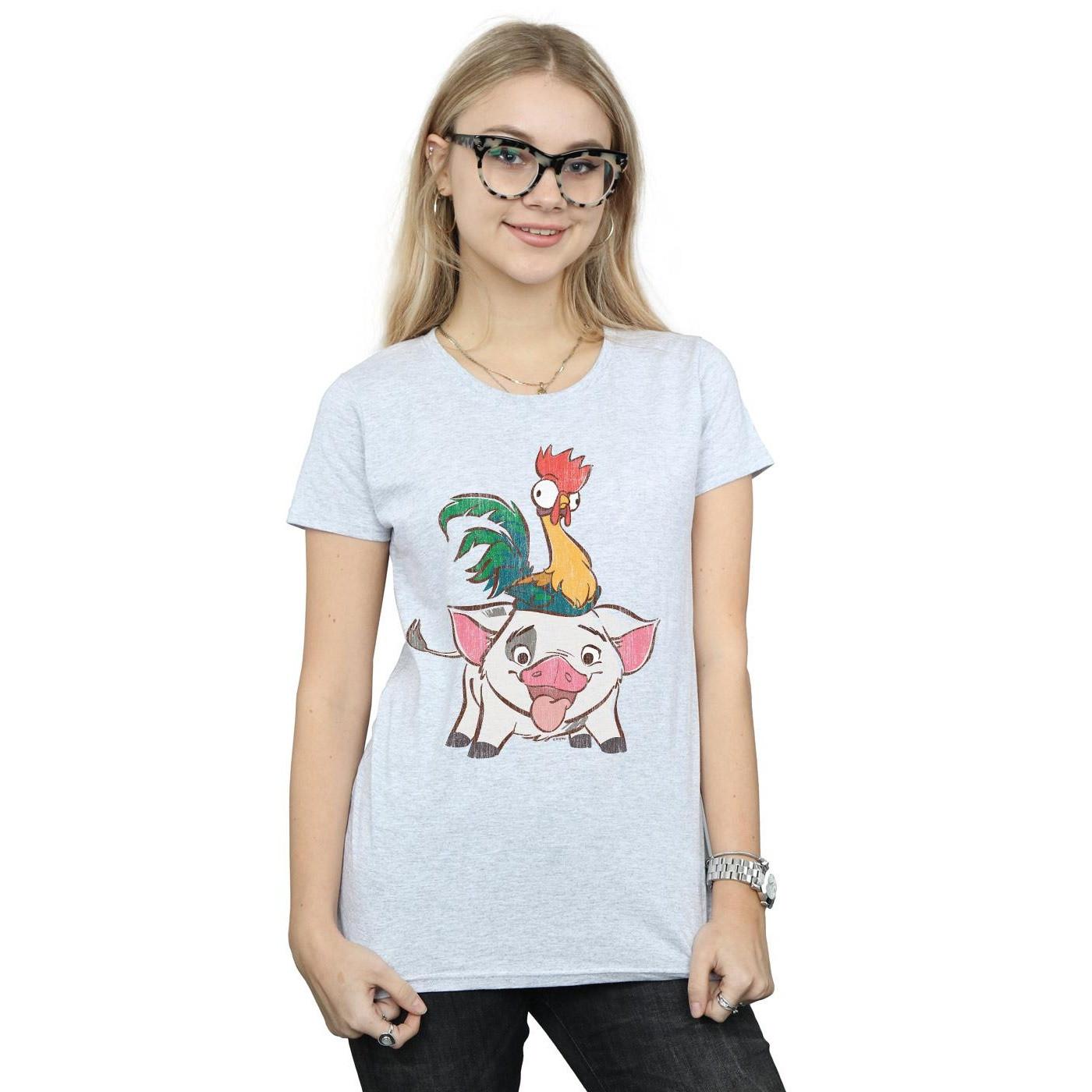 Disney Moana Pua und Hei Hei Print T-Shirt