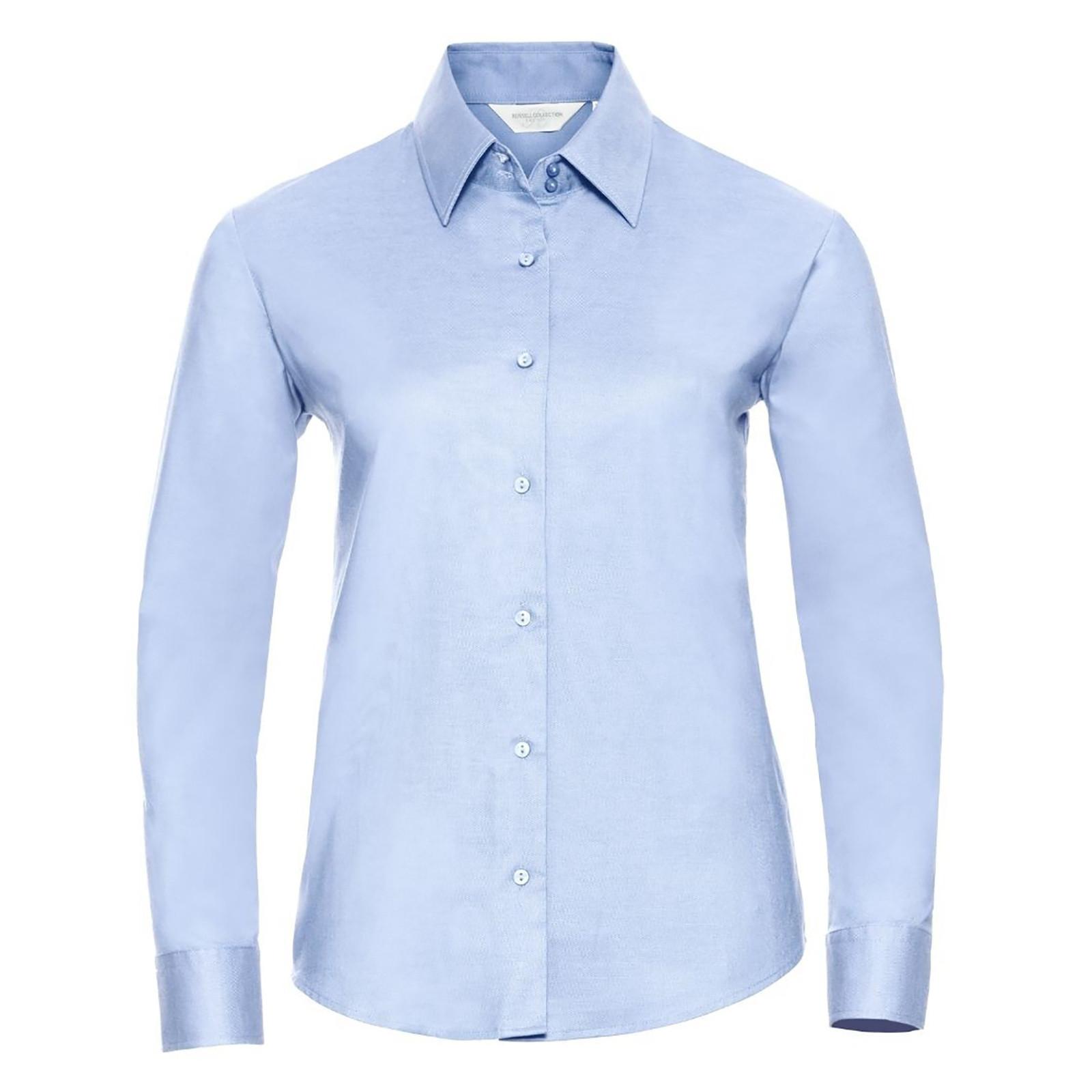 Russell Easy Care Oxford Langarmbluse