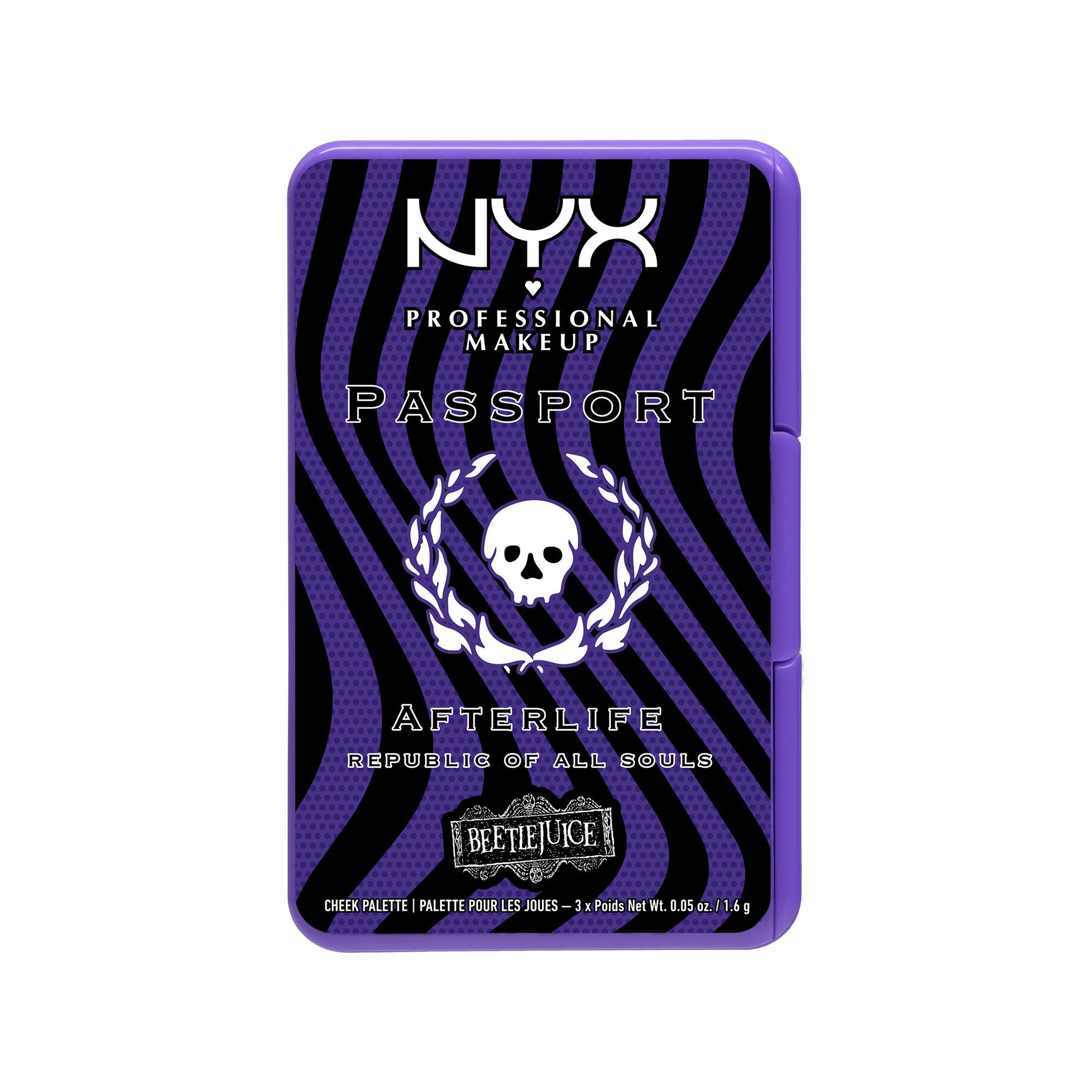 NYX-PROFESSIONAL-MAKEUP Beetlejuice Afterlife Passport Cheek Palette – Rouge Palette