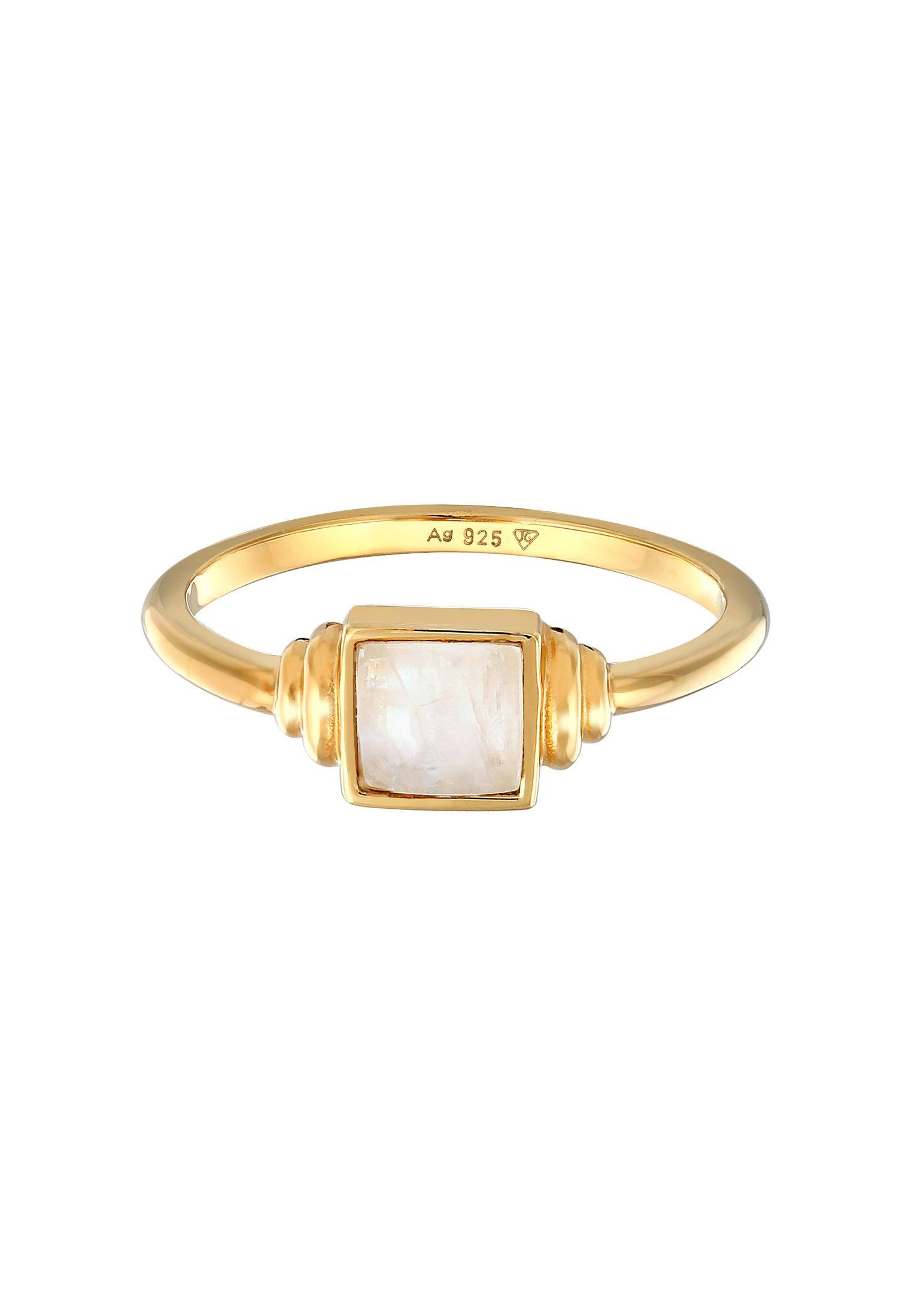 Elli Ring Quadrat Vintage Mit Mondstein
