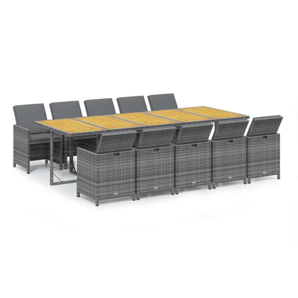 VidaXL Garten essgruppe poly-rattan