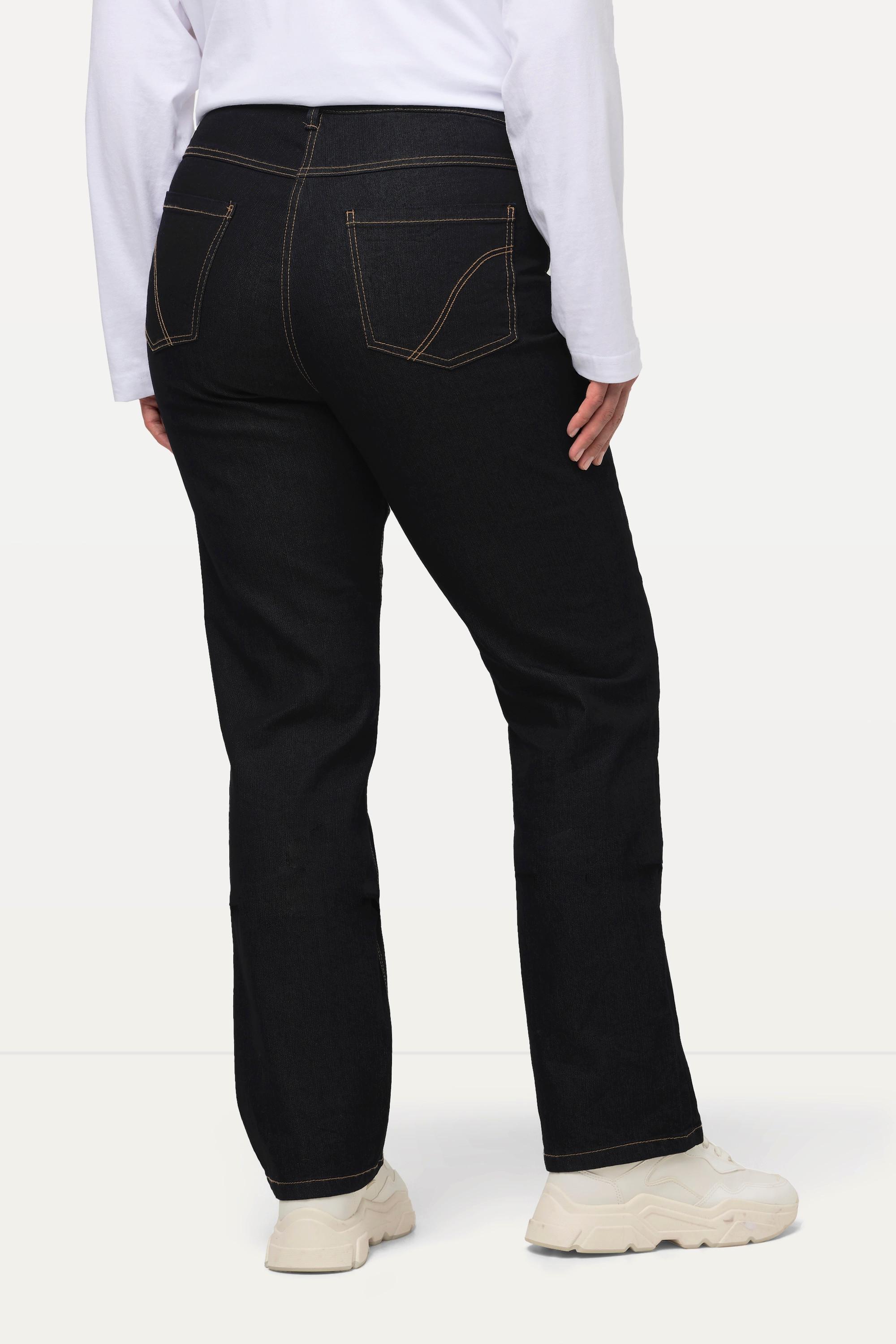 Ulla Popken Mandy Straight Leg Stretch 5-Pocket Jeans