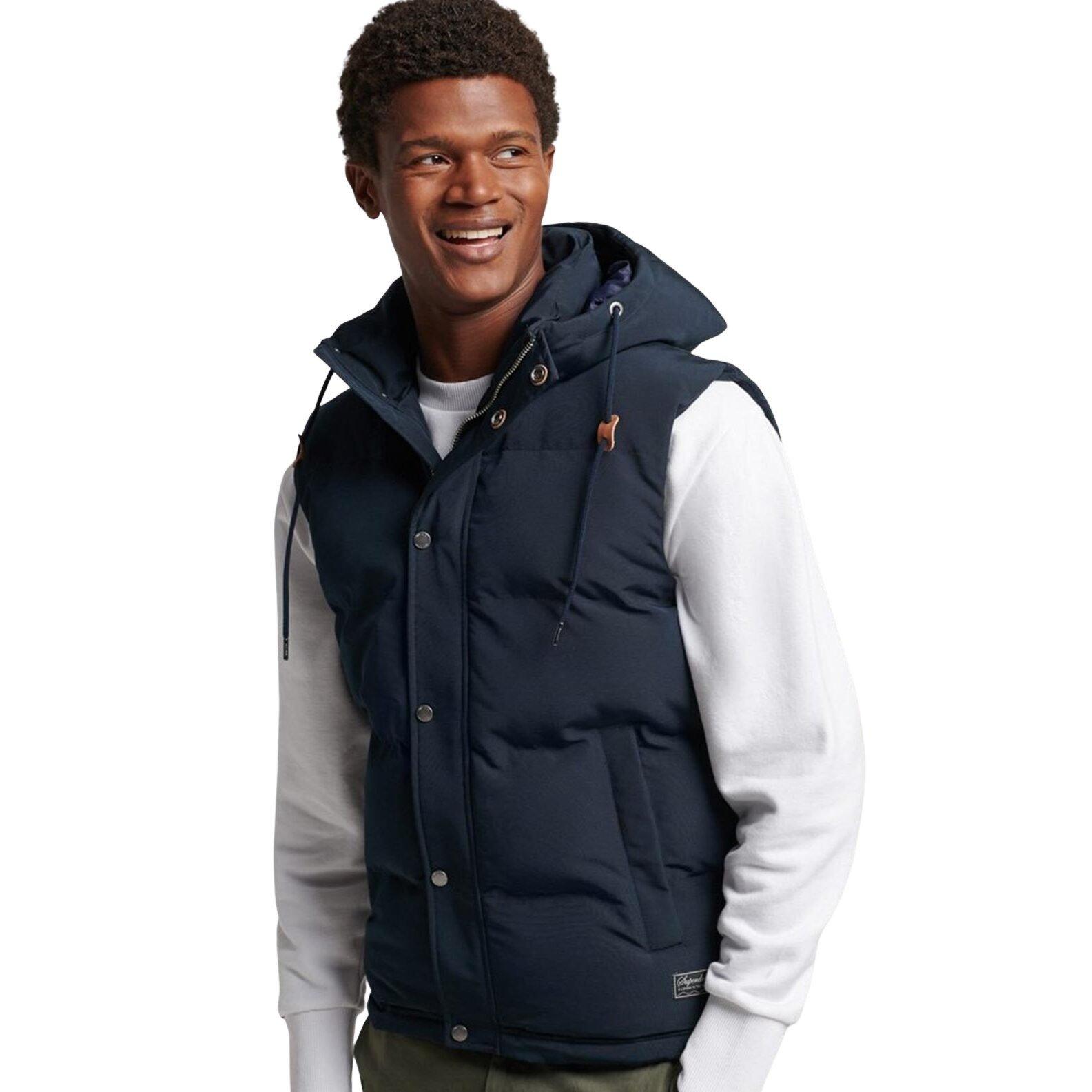 Superdry ärellose daunenjacke it kapuze everst