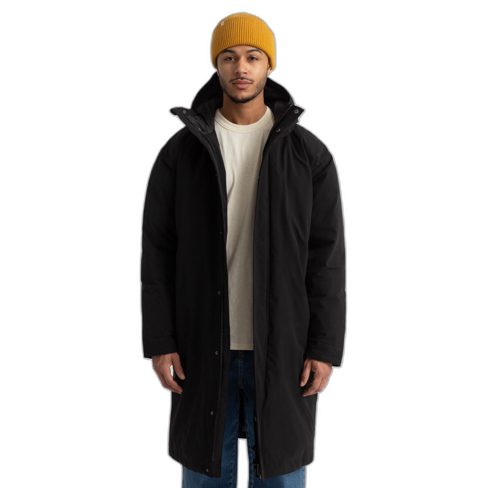 Revolution lange windfeste daunenjacke
