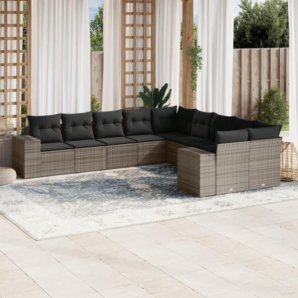VidaXL Garten sofagarnitur poly-rattan