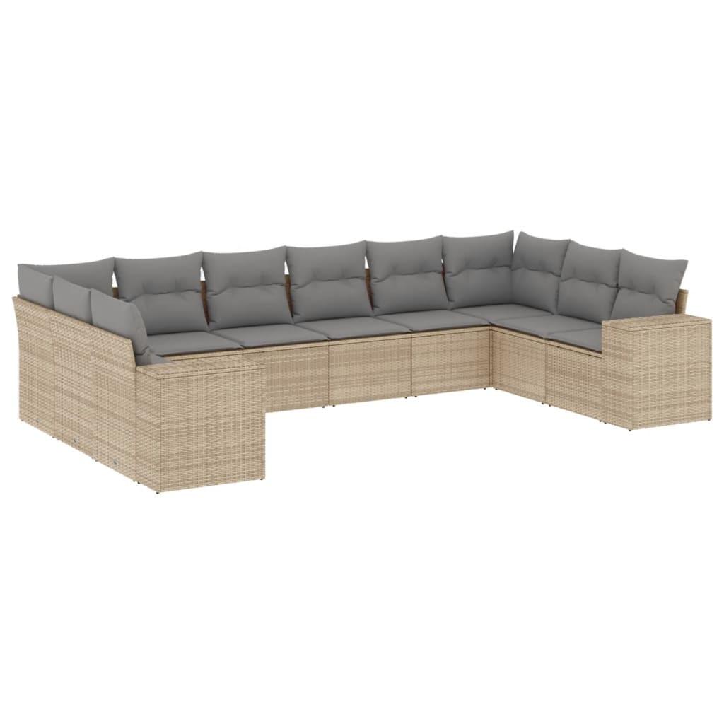 VidaXL Garten sofagarnitur poly-rattan