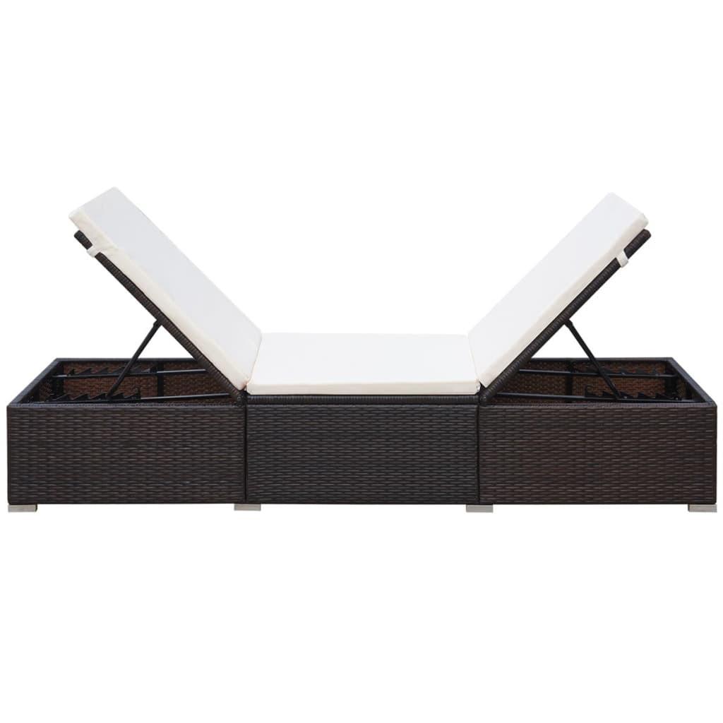 VidaXL Sonnenliege poly-rattan