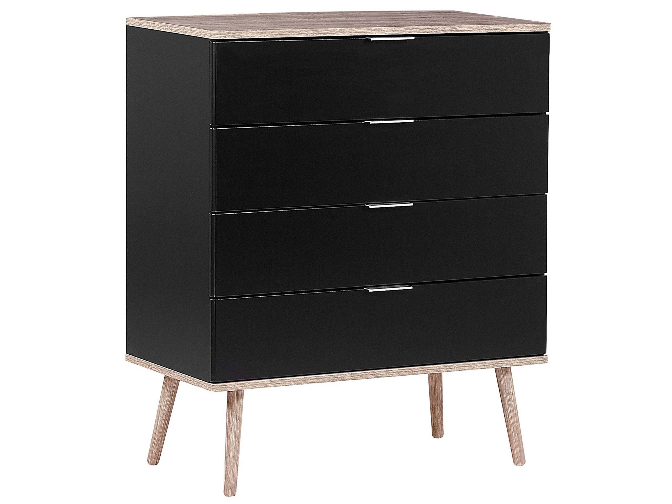 Beliani Kommode mit 4 Schubladen aus MDF-Platte Modern WALPI
